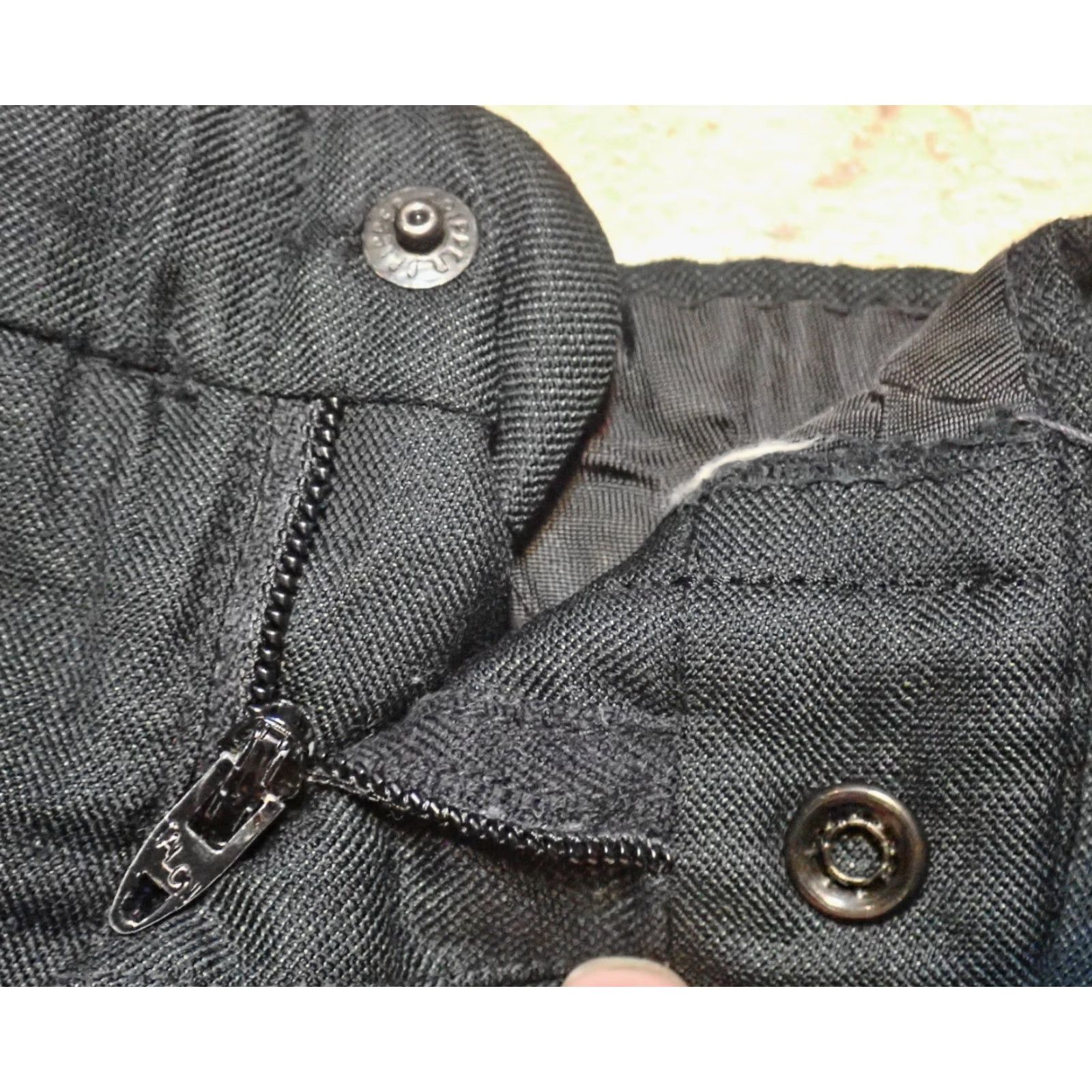 Vintage Vintage 1950s Wool Gabardine Pleated Hollywood Waist Drop Loop Pants 36x28 Mens Size US 36 / EU 52 - 3 Thumbnail
