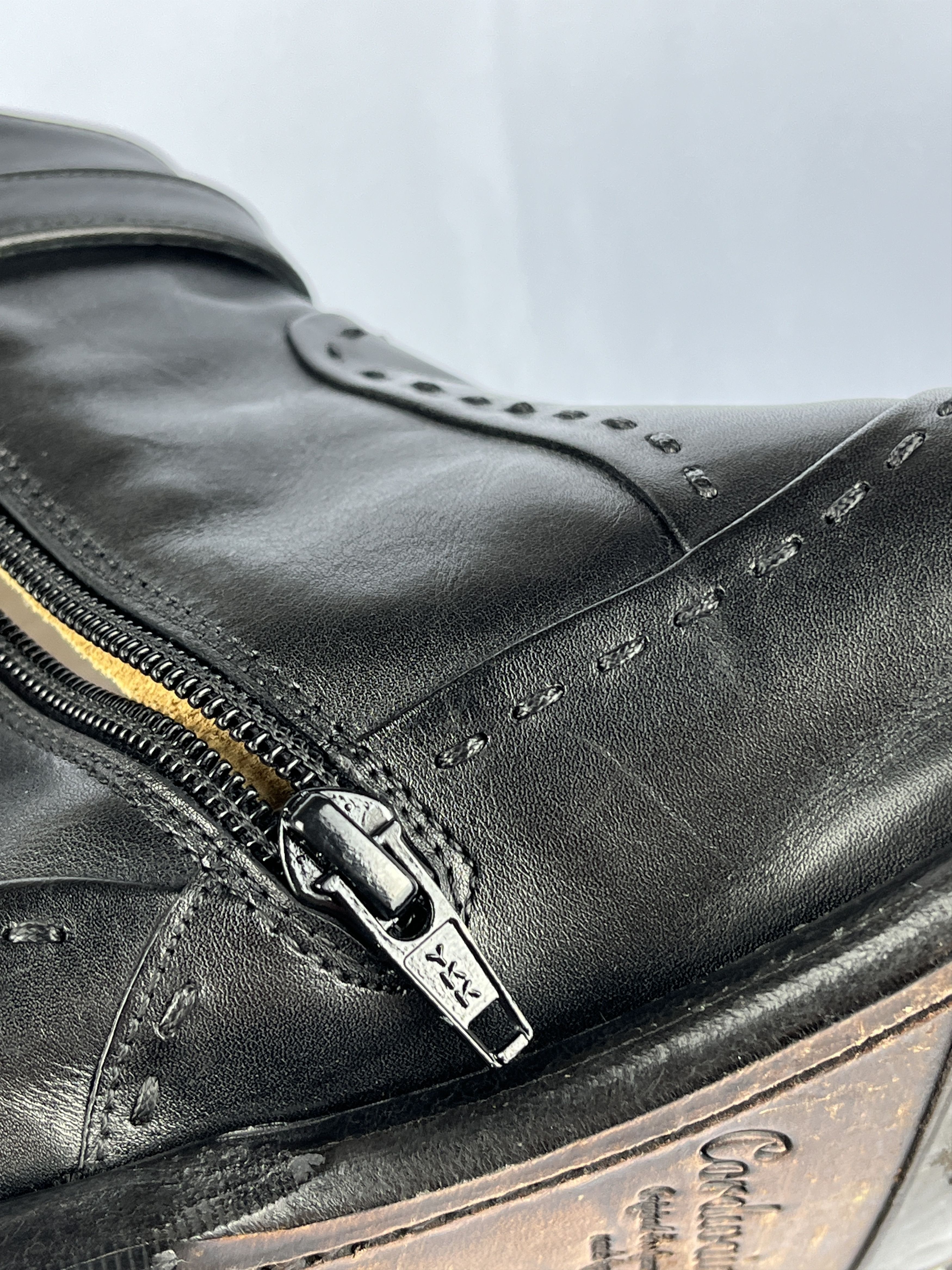 Leather Cordwainer Leather Zip Belt Boots Size US 7 / EU 40 - 9 Thumbnail