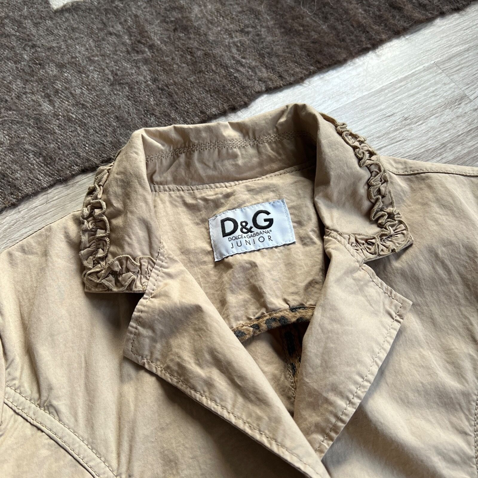 Dolce & Gabbana Dolce & Gabbana W's Junior Cotton Belted Jacket 8928AC Size XS / US 0-2 / IT 36-38 - 4 Thumbnail