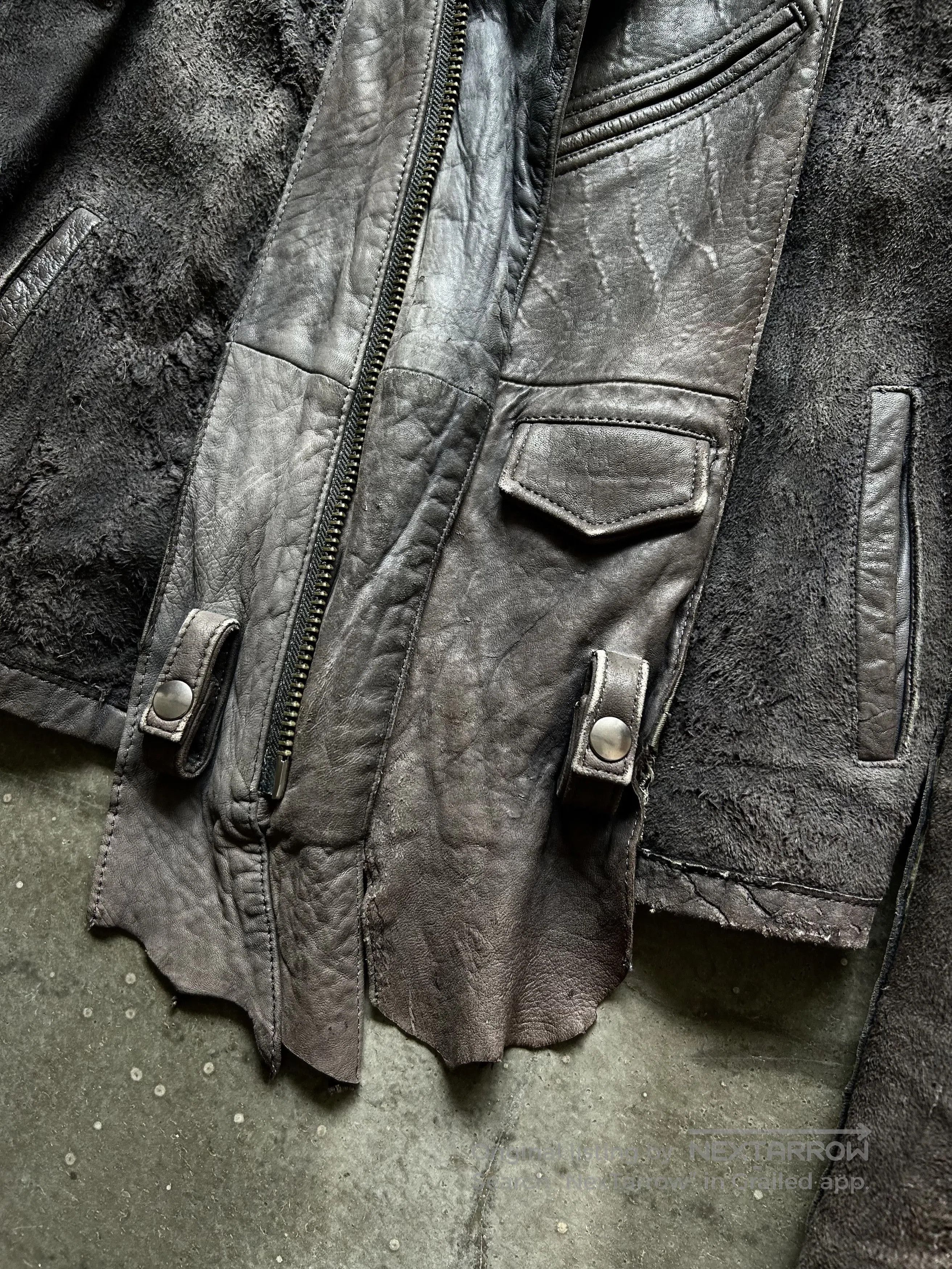 Maison MIHARA YASUHIRO MiharaYasuhiro Early Distressed Leather Jacket. Size US M / EU 48-50 / 2 - 6 Thumbnail