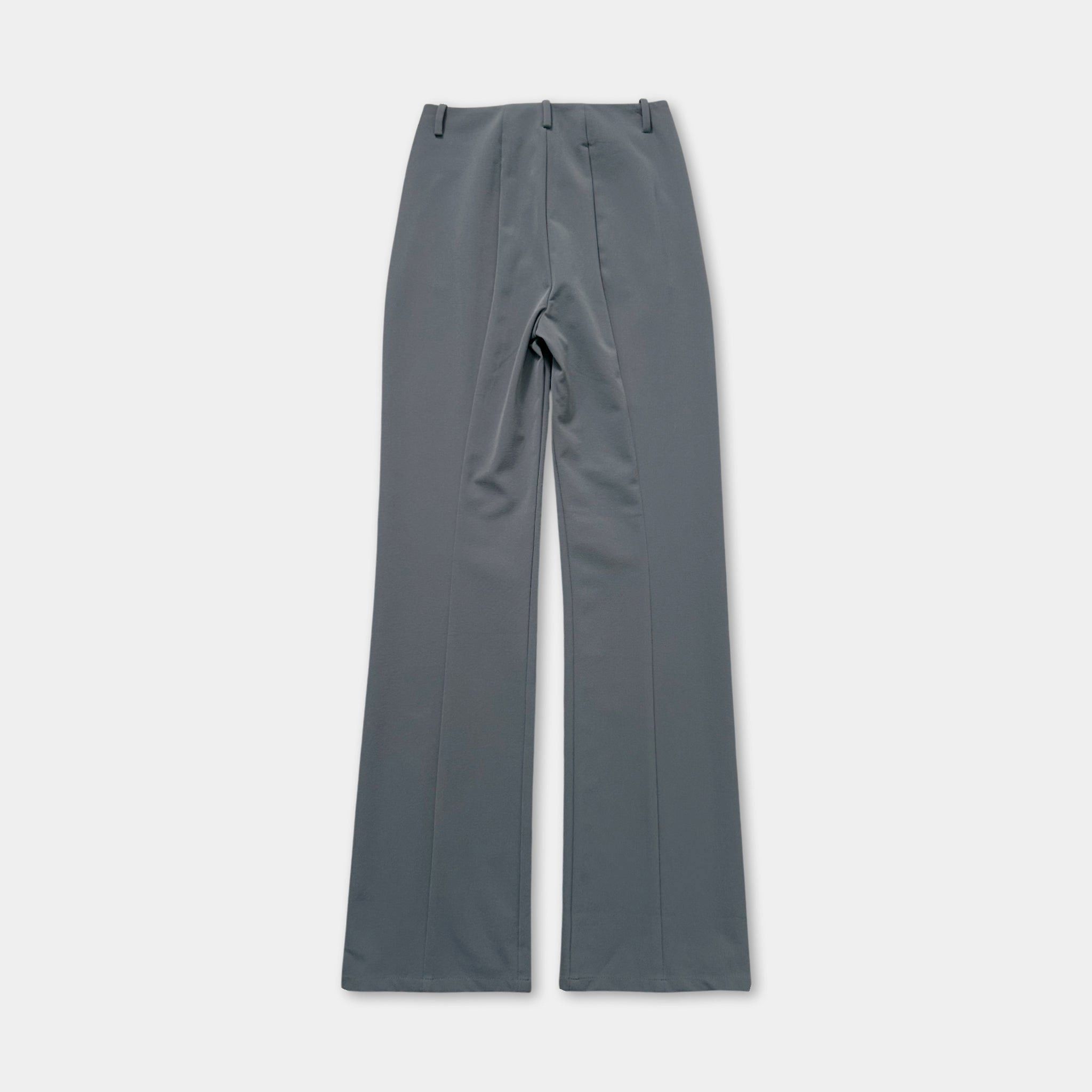 Marithé + François Girbaud Grey Nylon Straight Leg Pants