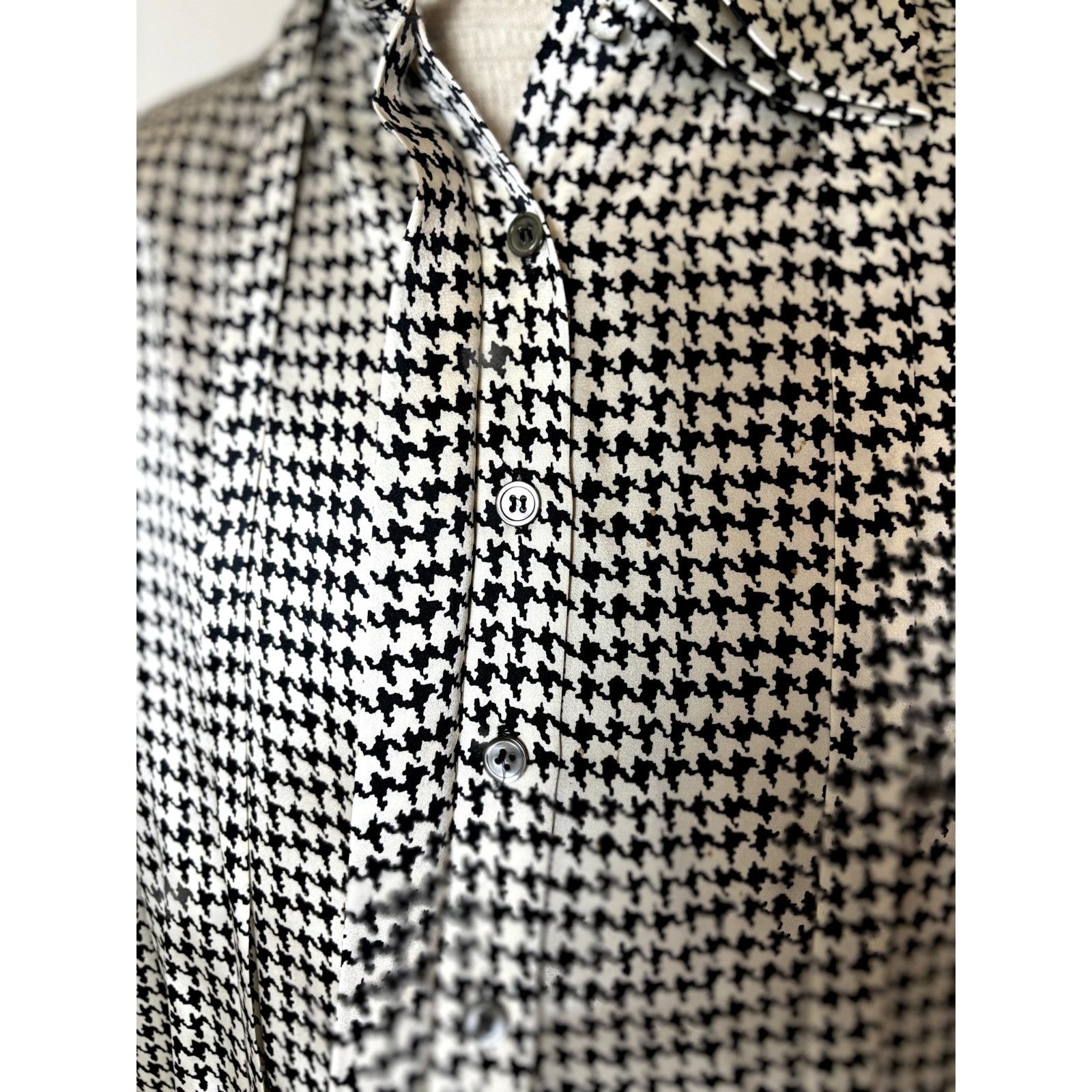 Other Mary Ann Restivo 100% Silk Size 12 Women's Collared w/Tie Lo Size XL / US 12-14 / IT 48-50 - 8 Thumbnail