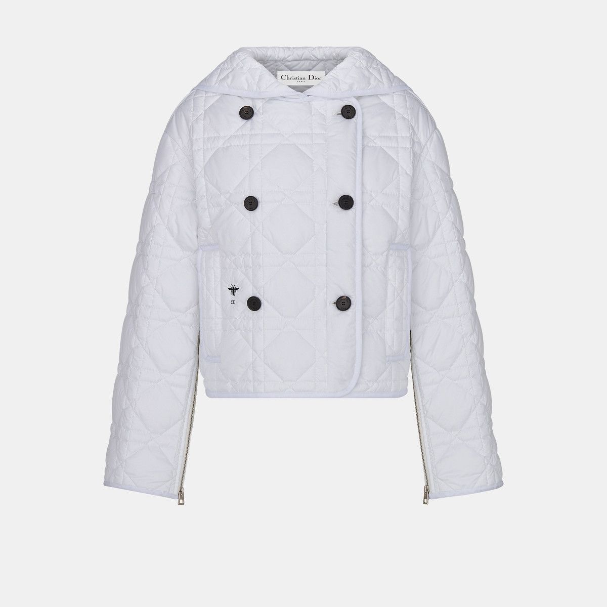 image of Dior O1Bcso1Str0224 Coat In White, Women's (Size Medium)