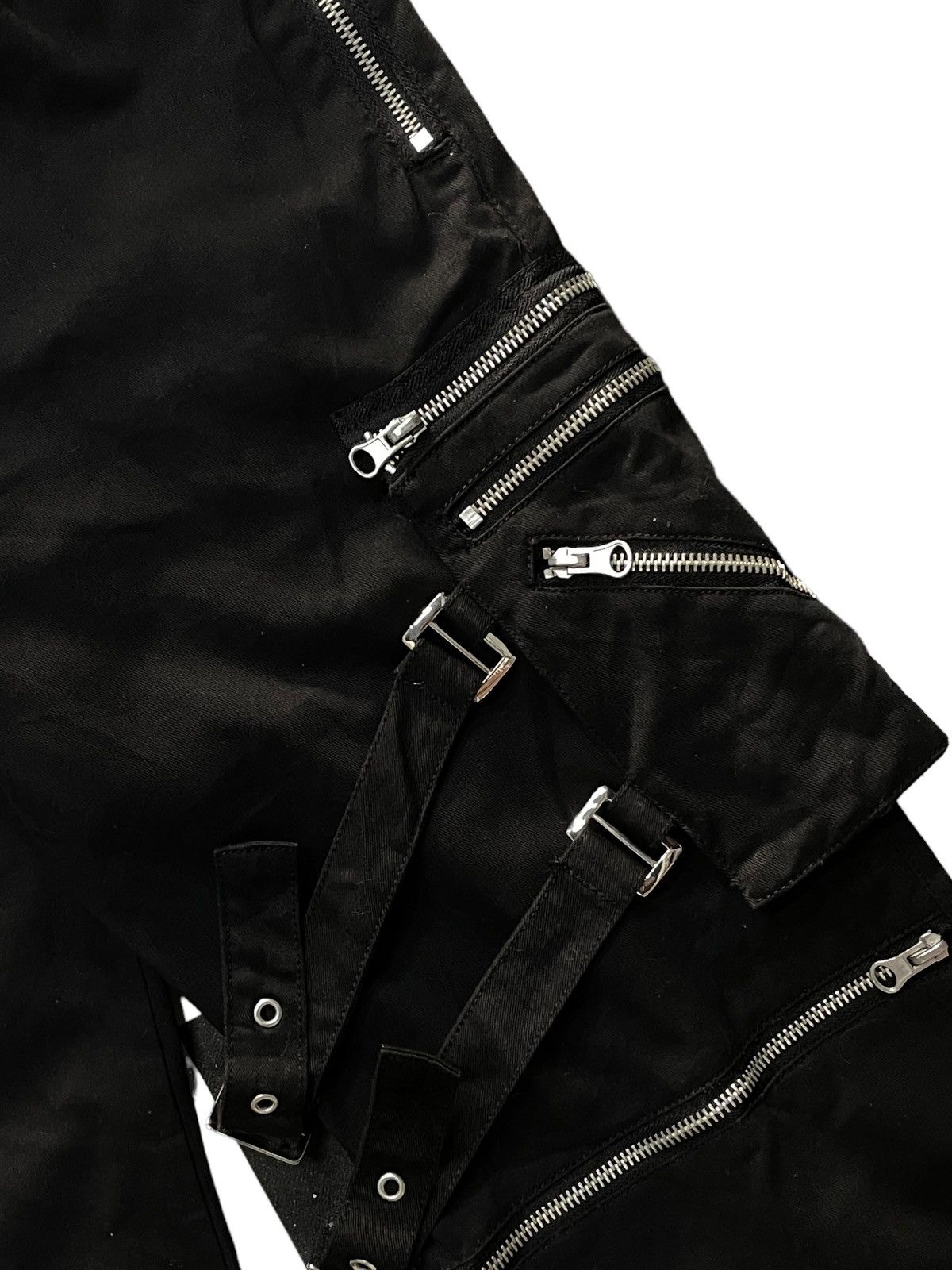 Japanese Brand Tokyo Ikebukuro Cyber Punk Bondage Cargo Pants Size US 30 / EU 46 - 9 Thumbnail