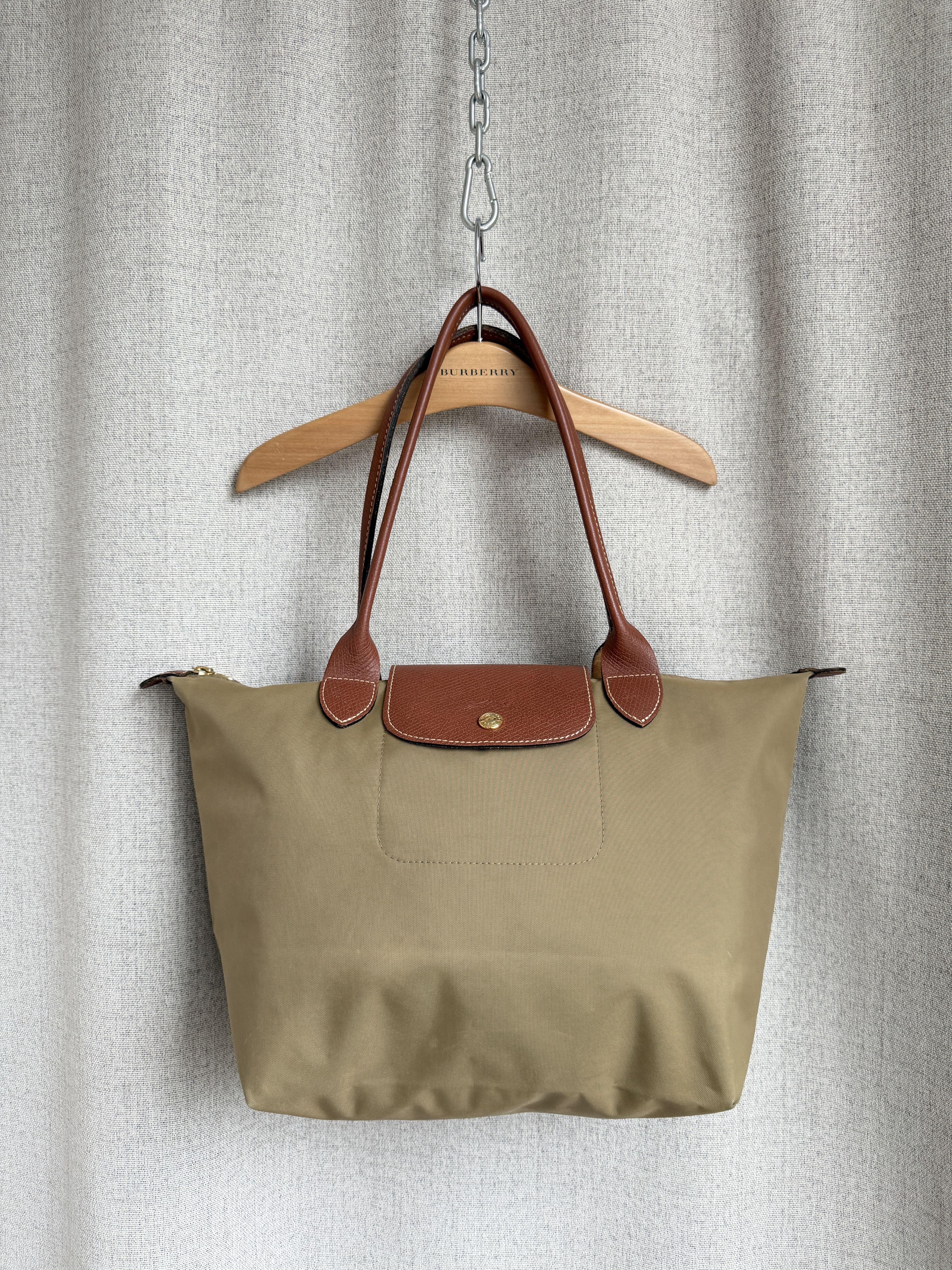 Longchamp Longchamp Khaki Green Nylon Bag M Size ONE SIZE - 2 Thumbnail
