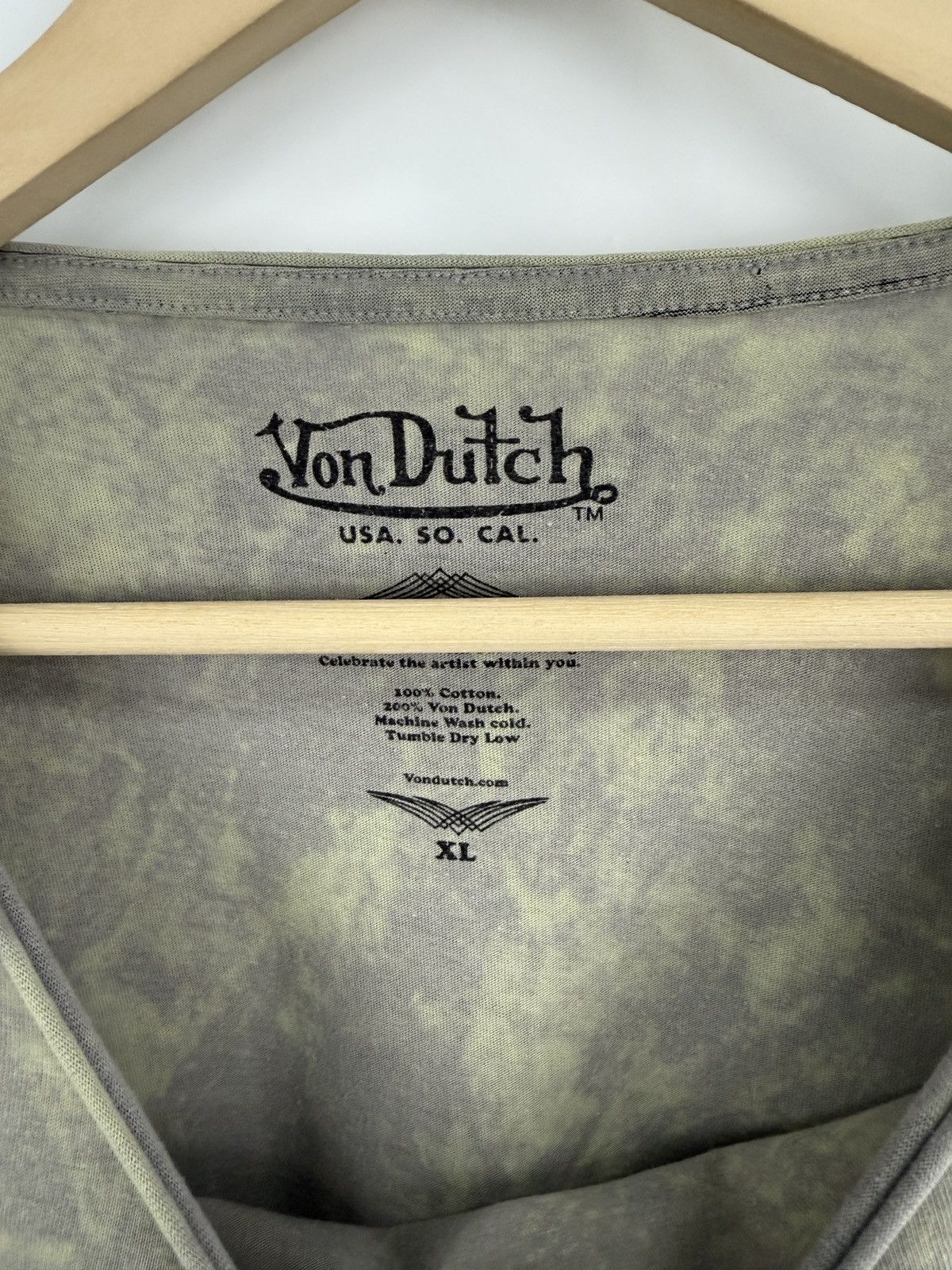 Von Dutch 🇺🇸 Vintage 90s Von Dutch Motorcycle Choppers T-Shirt Rare Size US XL / EU 56 / 4 - 6 Thumbnail