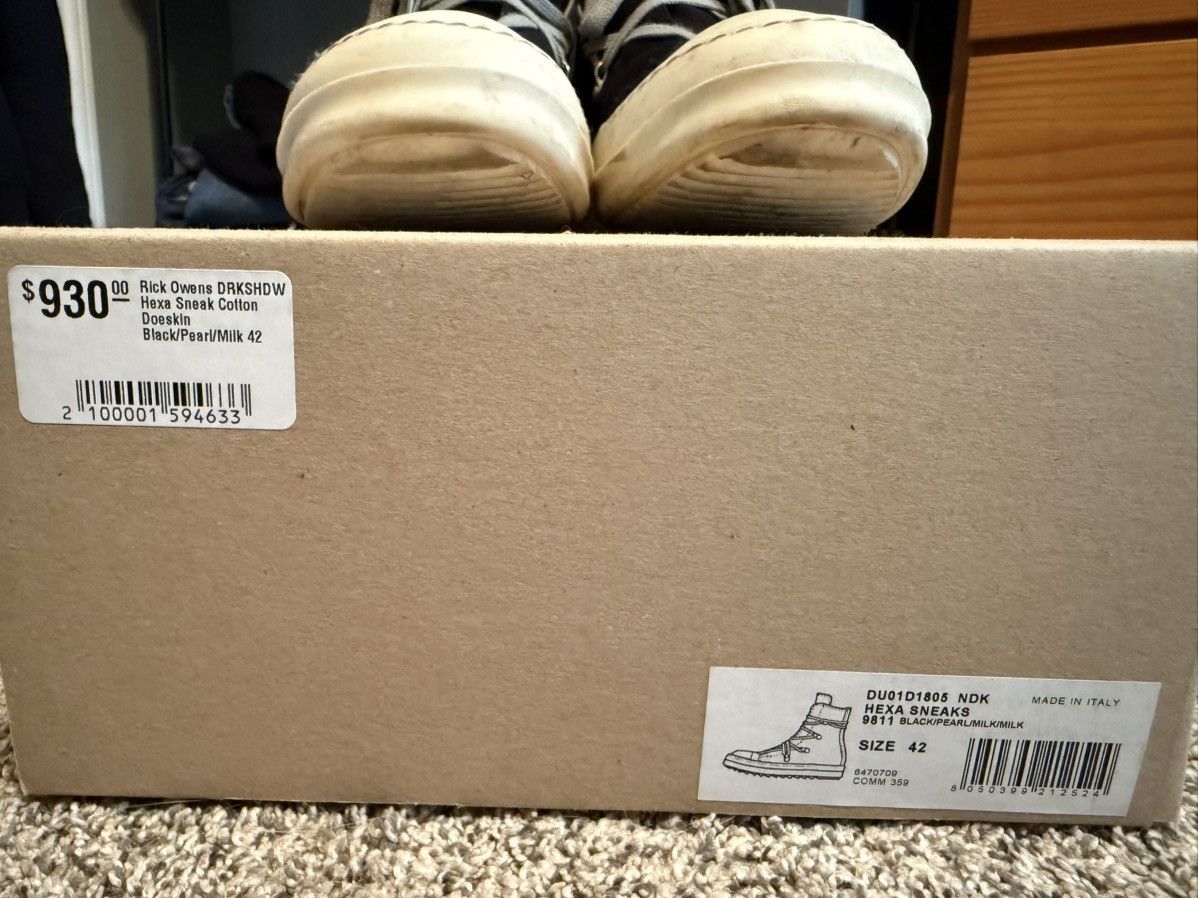 Rick Owens × Rick Owens Drkshdw Rick Owens Drkshdw Hexagram Ramones Size US 9 / EU 42 - 9 Thumbnail