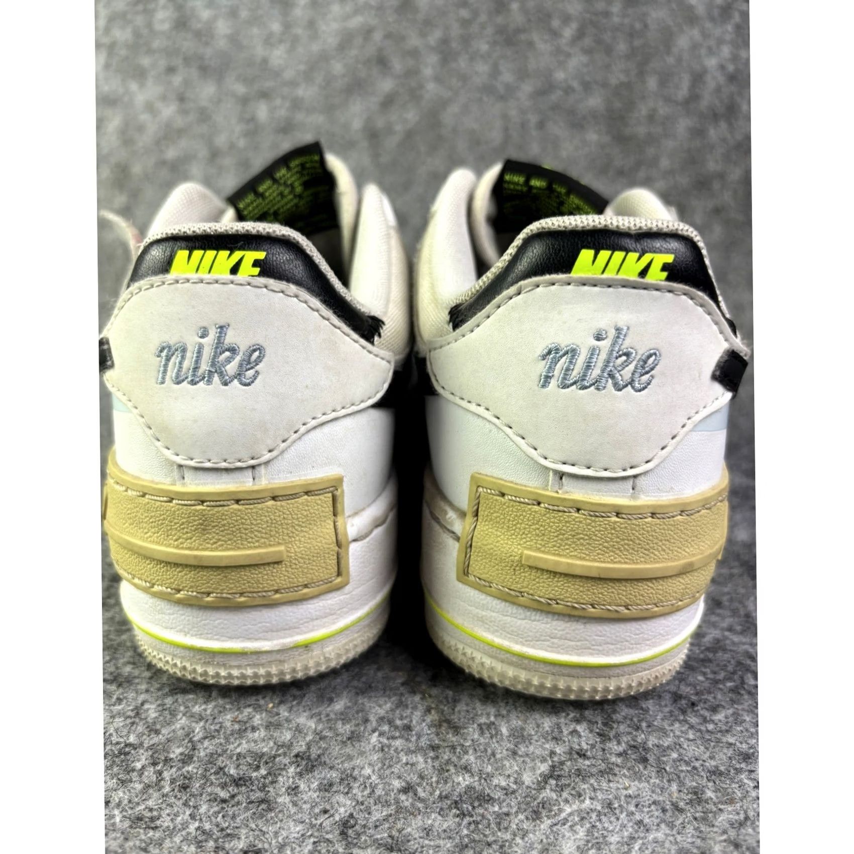 Nike Nike Air Force 1 Shadow Women Sneakers White Pink Blue Neon FJ0735-100 Size 6 US 6 Platform Leather Logo Cushioned Casual Sneakers Size US 4 / IT 34 - 5 Thumbnail