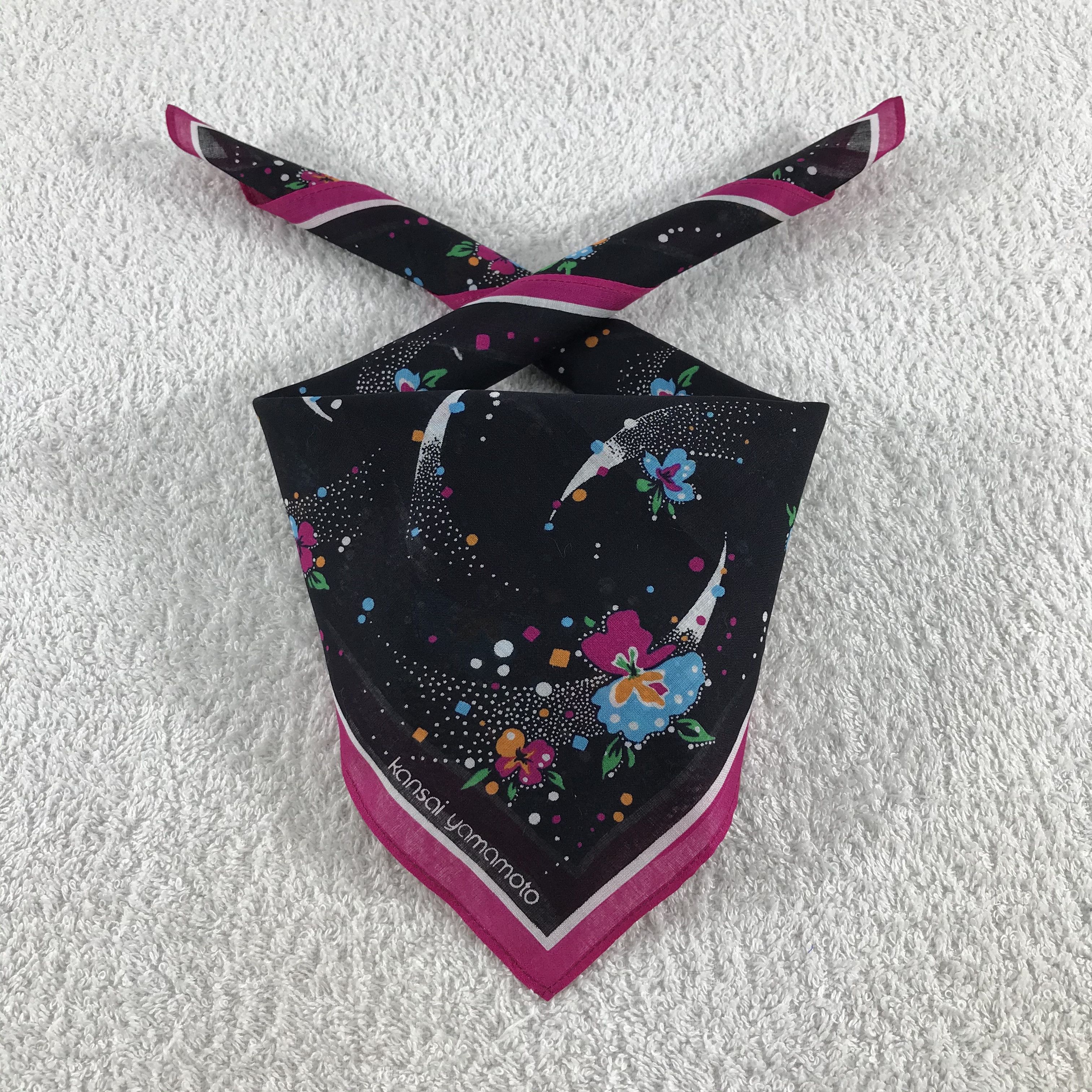 Kansai Yamamoto × Vintage Kansai Yamamoto Bandana / Handkerchief / Neckerchief - S091 Size ONE SIZE - 3 Thumbnail