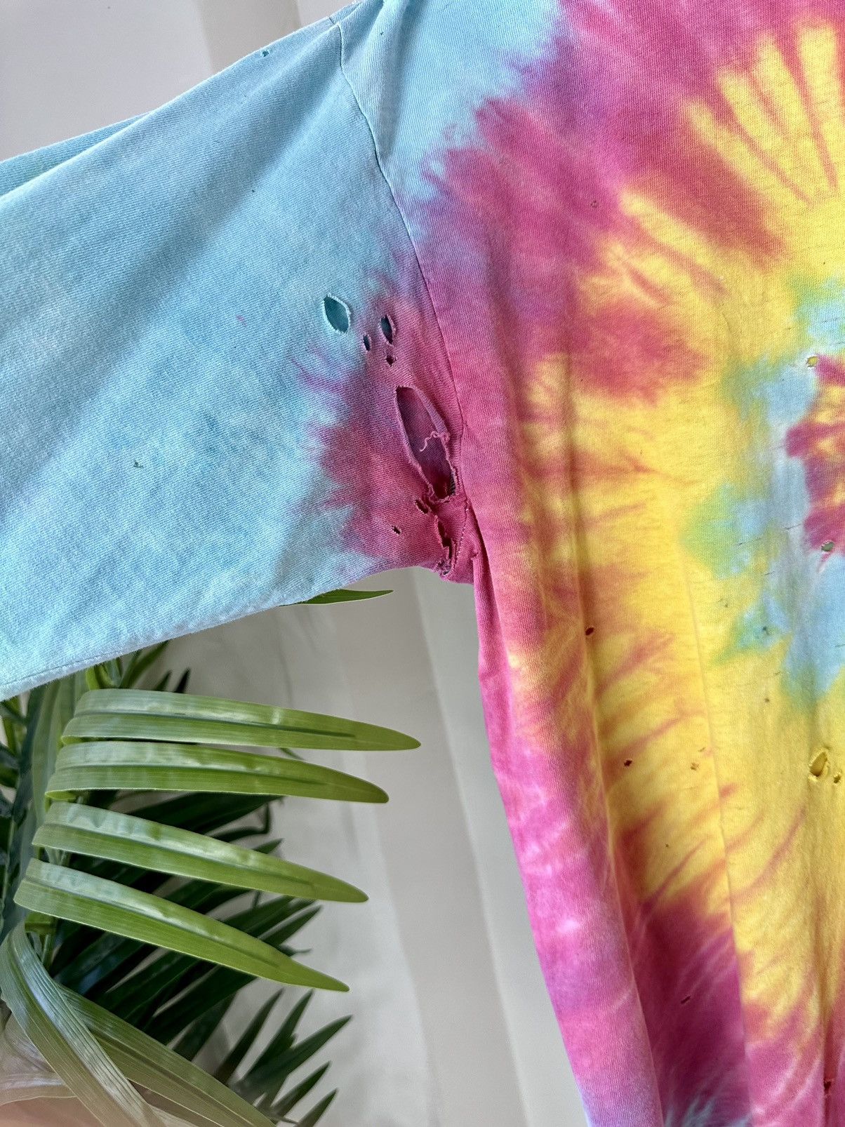 Vintage (L) THRASHED TO PERFECTION Tye Dye Long-Sleeve Tee Size US L / EU 52-54 / 3 - 5 Thumbnail