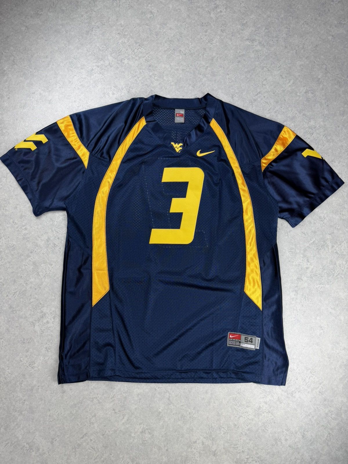 Nike Nike Team West Virginia Mountaineers #3 Bailey Jersey XXL Size US XXL / EU 58 / 5 - 1 Thumbnail