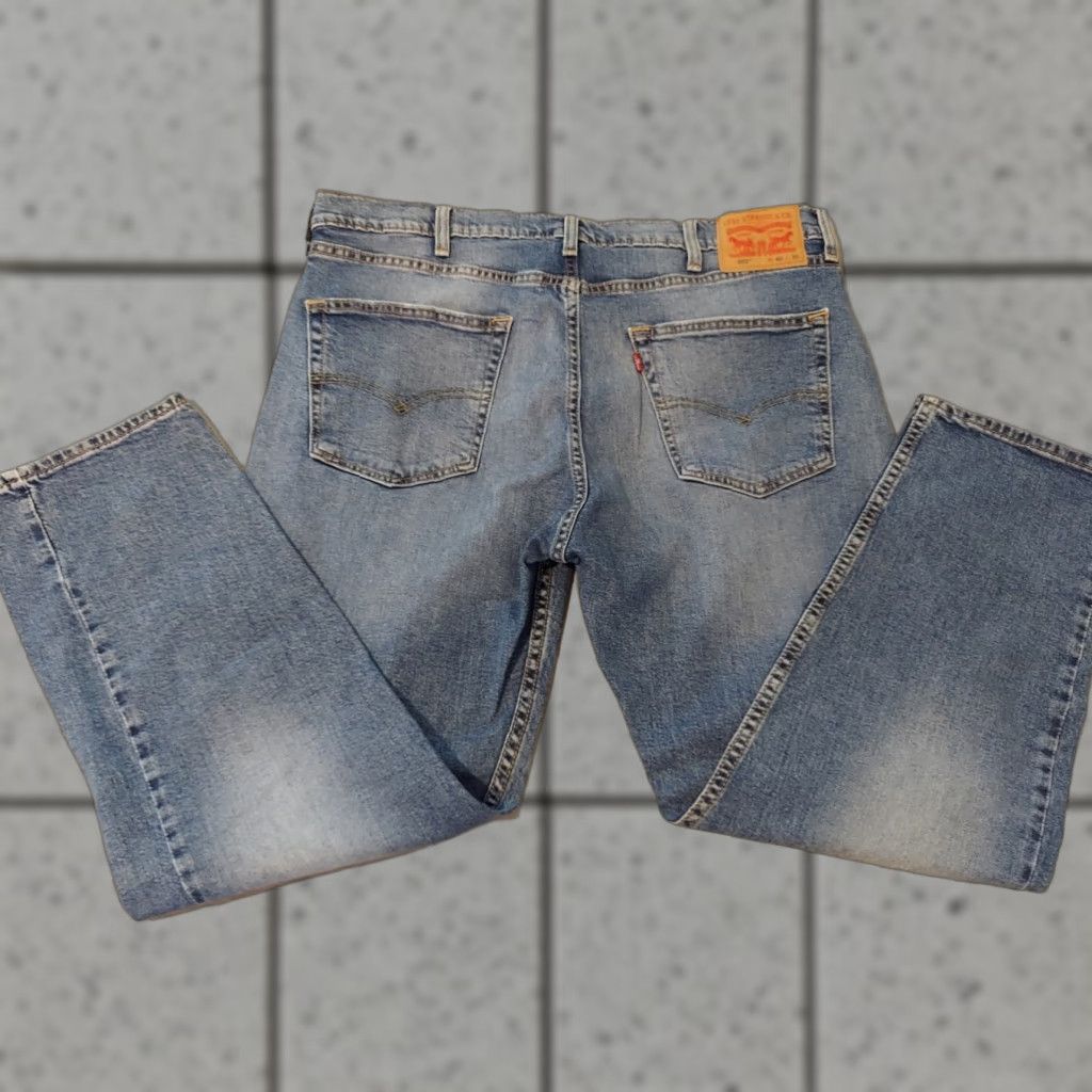 Levi's Mens Levi's 502 Jeans Regular Tapered Denim Blue 40x30 40x29 Inseam 30in Pants Size US 40 / EU 56 - 1 Thumbnail