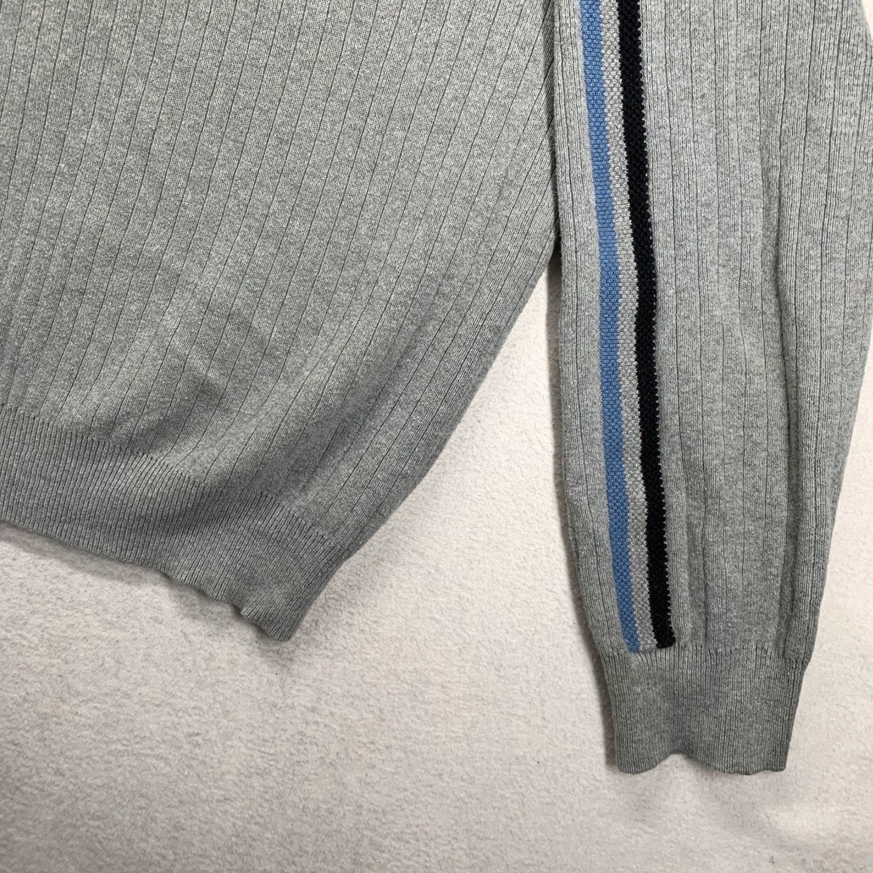 Route 66 VINTAGE Route 66 Sweater Mens Large Knit Jumper Casual 90s Sport Striped Sleeve Gray Size US L / EU 52-54 / 3 - 3 Thumbnail
