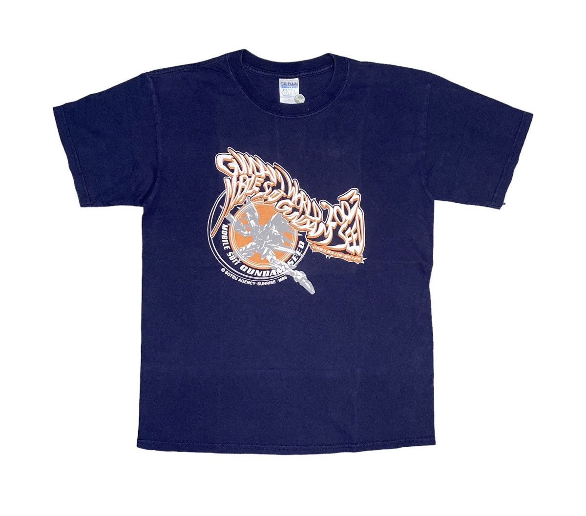 VTG y2k MOBILE SUIT GUNDAM SEED GUNDAM WORLD ANIME T SHIRT