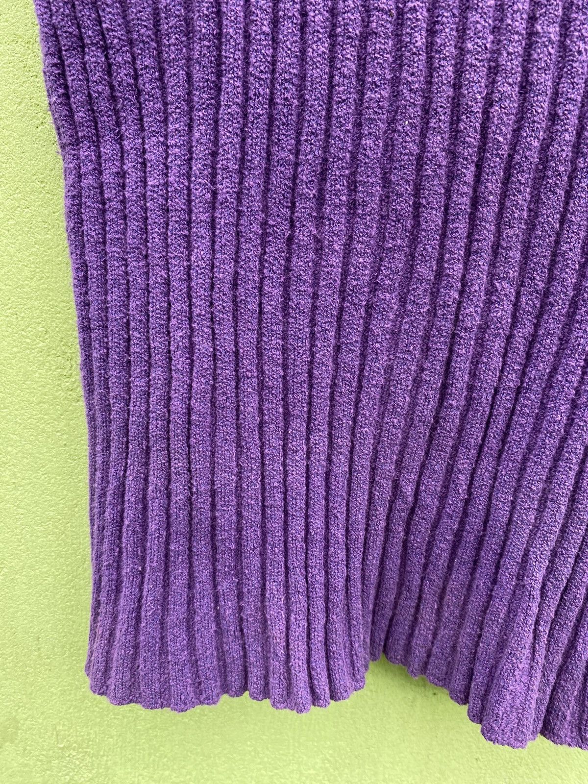 Yohji Yamamoto Yohji Yamamoto D’URBAN A.A.R Vintage Ribbed Purple Knit Tee Size ONE SIZE - 5 Thumbnail