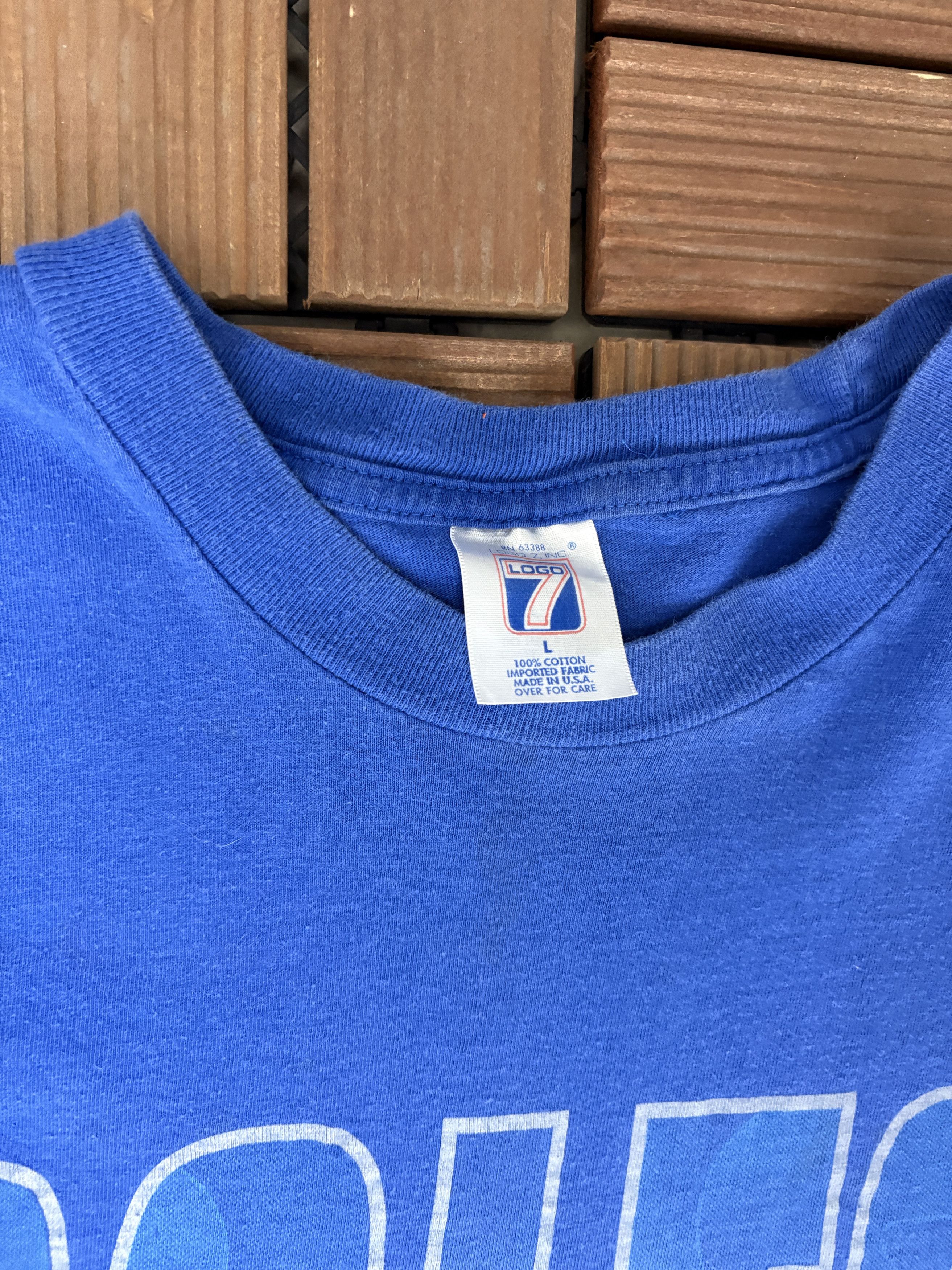 Logo 7 Indianapolis Colts Vintage Blue T-Shirt Tee Size US L / EU 52-54 / 3 - 6 Thumbnail