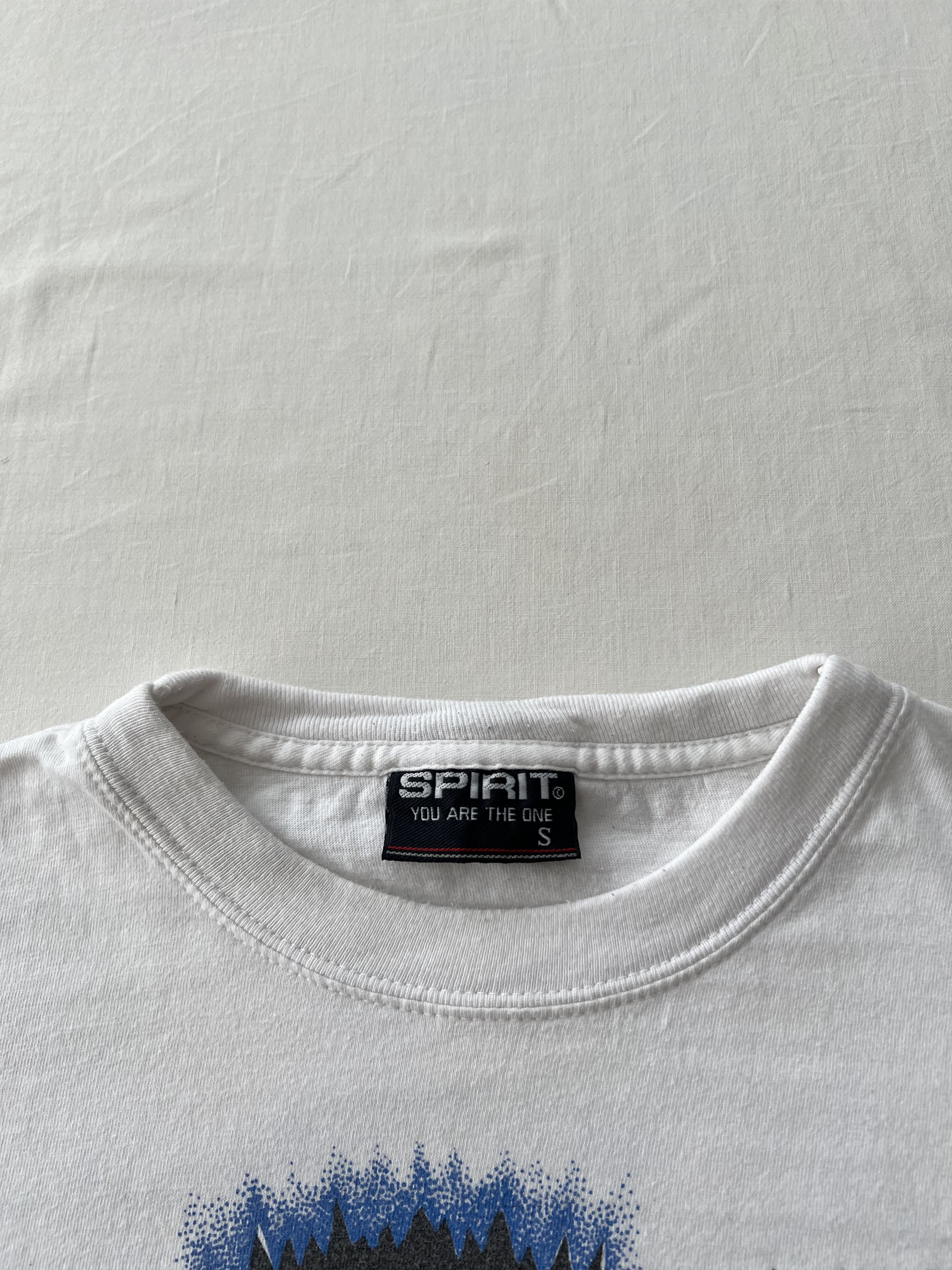 Vintage Vintage Spirit Skateboards Skeleton Skull White T-shirt Size US S / EU 44-46 / 1 - 7 Thumbnail