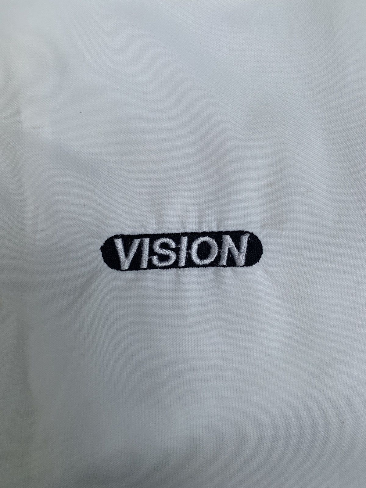 Vintage × Vision Streetwear 1990s Vision Street Wear USA White Embroidery Coach Jacket Size US L / EU 52-54 / 3 - 3 Thumbnail