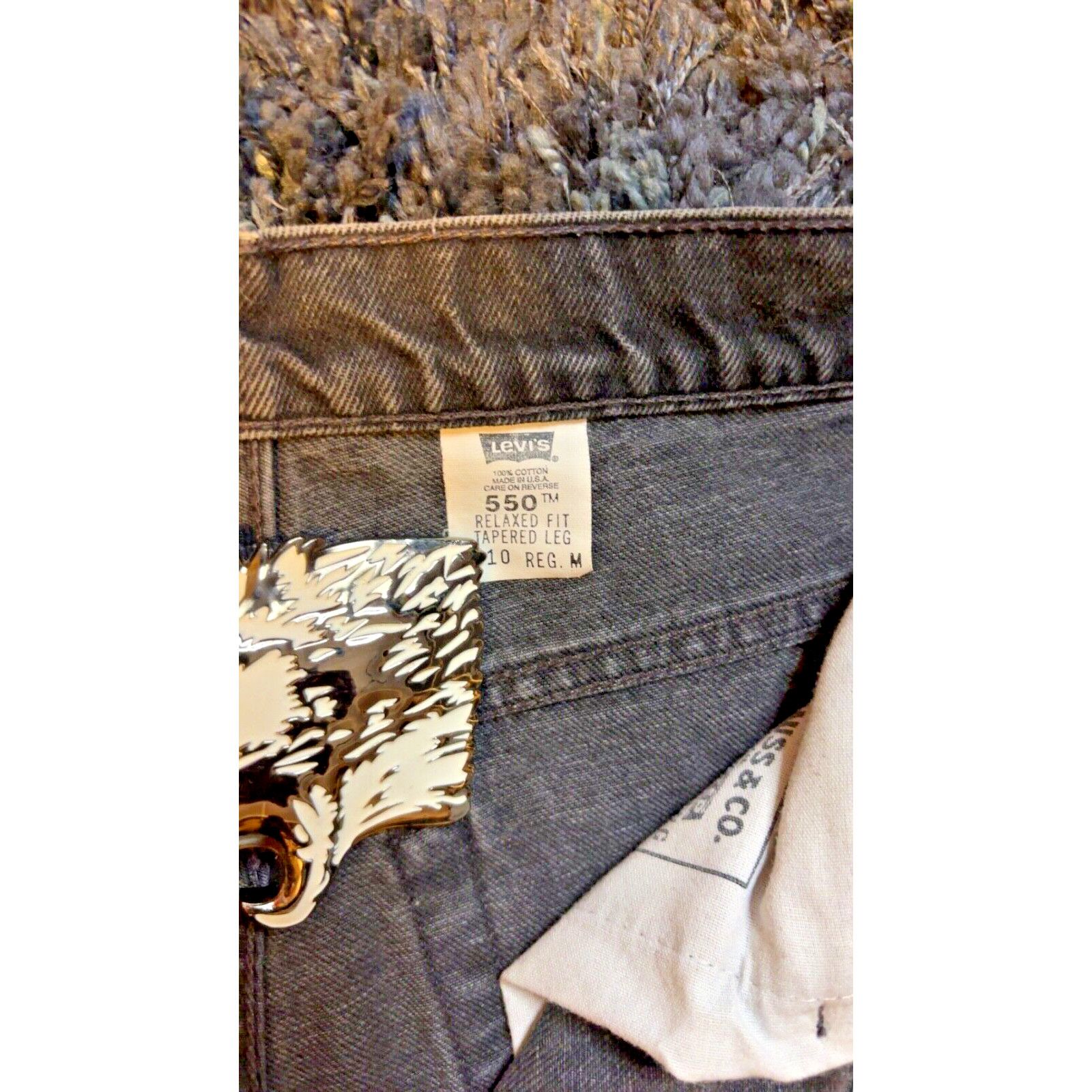 Levi's Vtg Levis 550 Relaxed Taper Jeans Women 10 Reg Made In USA Size 32" / US 10 / IT 46 - 5 Thumbnail