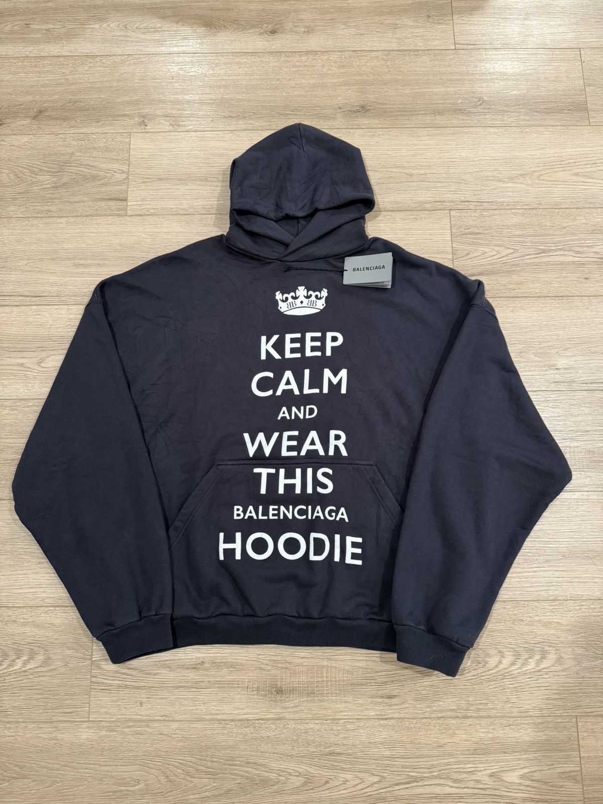 Balenciaga Balenciaga Keep Calm Meme Hoodie Size US M / EU 48-50 / 2 - 1 Thumbnail
