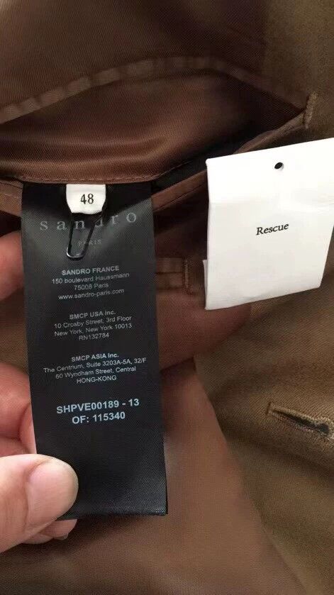 Burberry Sandro Camel Slim Fit Wool Suit Size 48 (New, Authentic) Size 48R - 7 Thumbnail