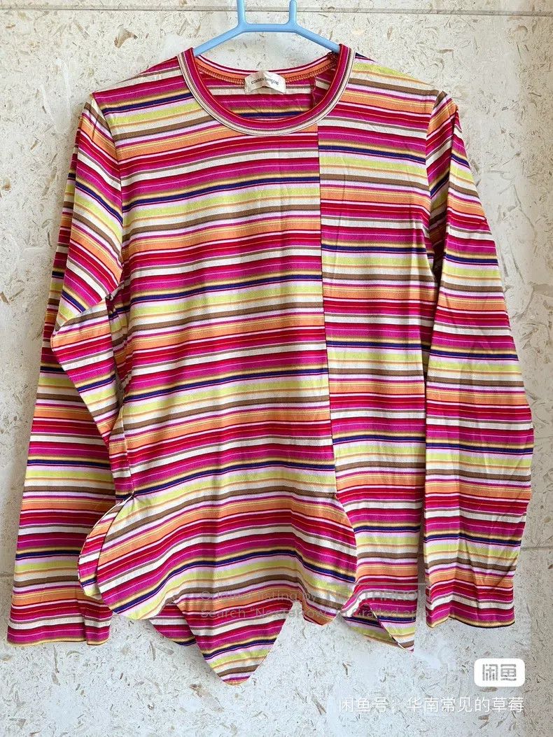 Comme Des Garcons Cotton High Elasticity Top Asymmetrical