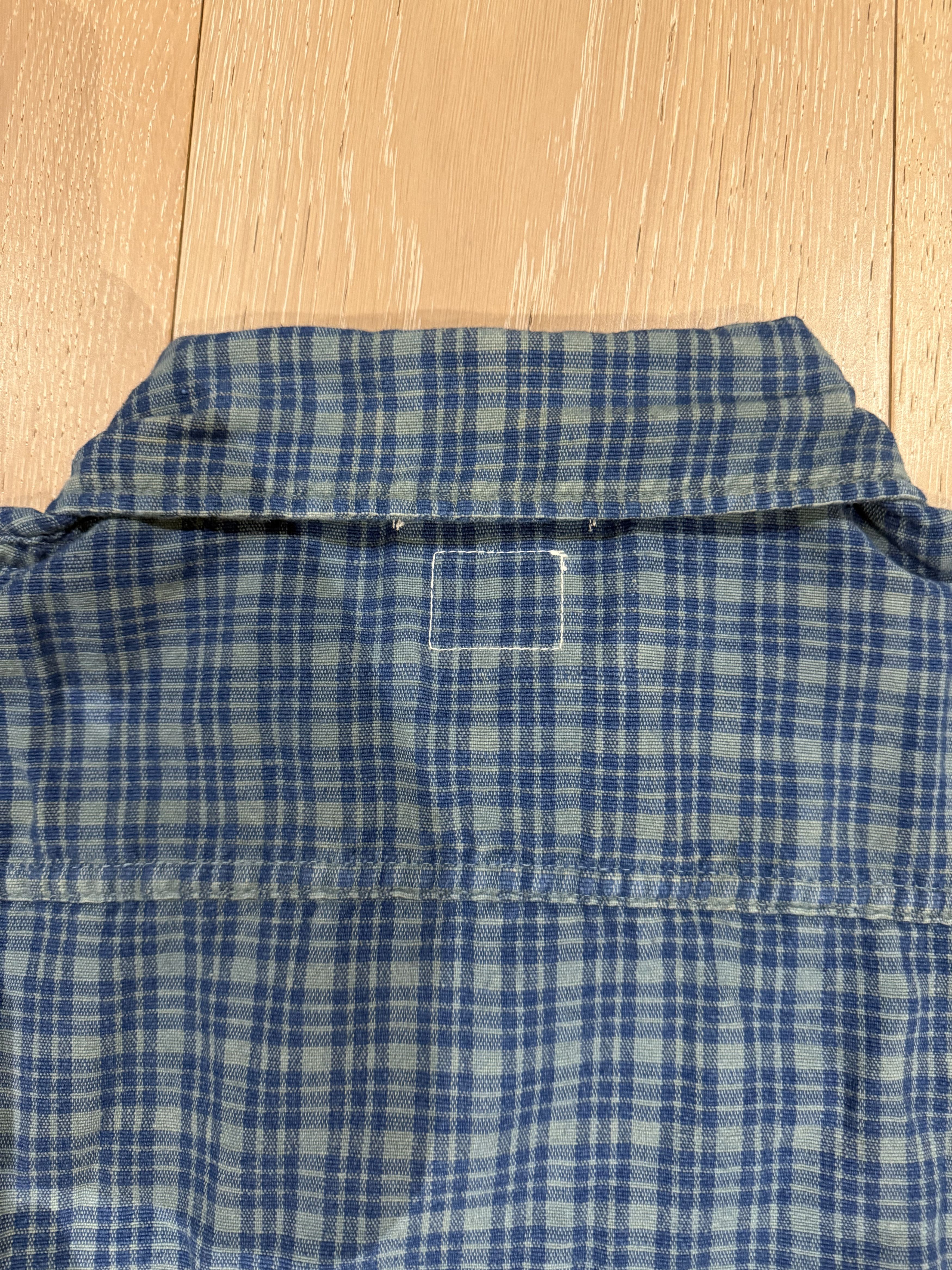 Story Mfg. 💚 Blue In Green x Story Mfg. Sundae Jacket Indigo Mud Check Size US M / EU 48-50 / 2 - 14 Thumbnail