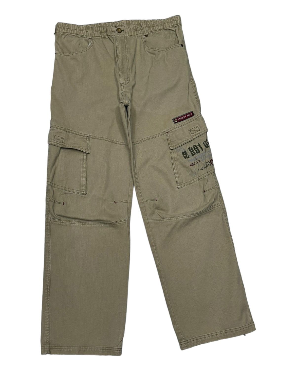 If Six Was Nine 🔥VINTAGE STREET BOY SKATEBOARD MULTI POCKET CARGO PANTS Size US 32 / EU 48 - 2 Thumbnail