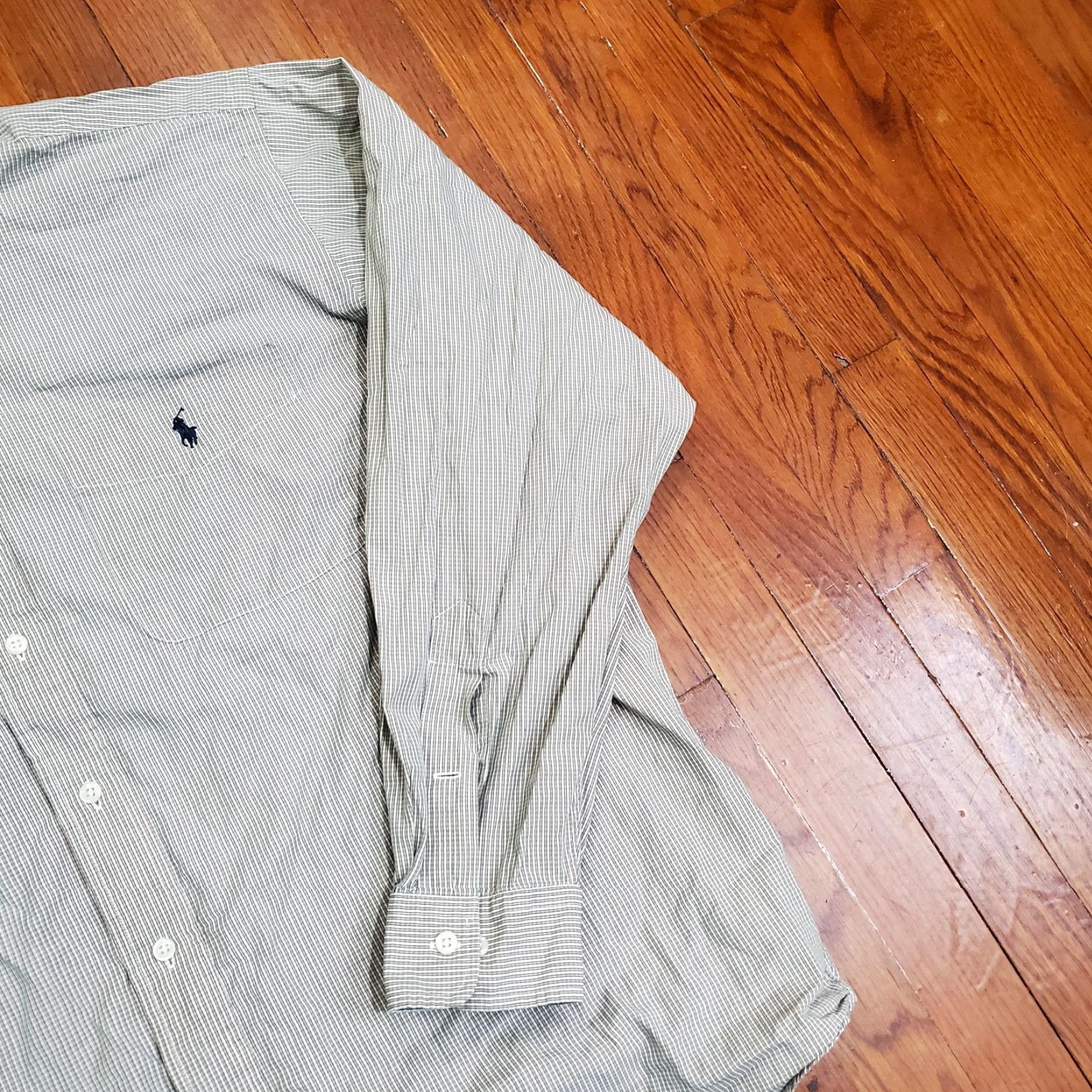 Ralph Lauren Ralph Lauren Mens Shirt Yarmouth Long Sleeve Button-Down Check Green Size US L / EU 52-54 / 3 - 4 Thumbnail