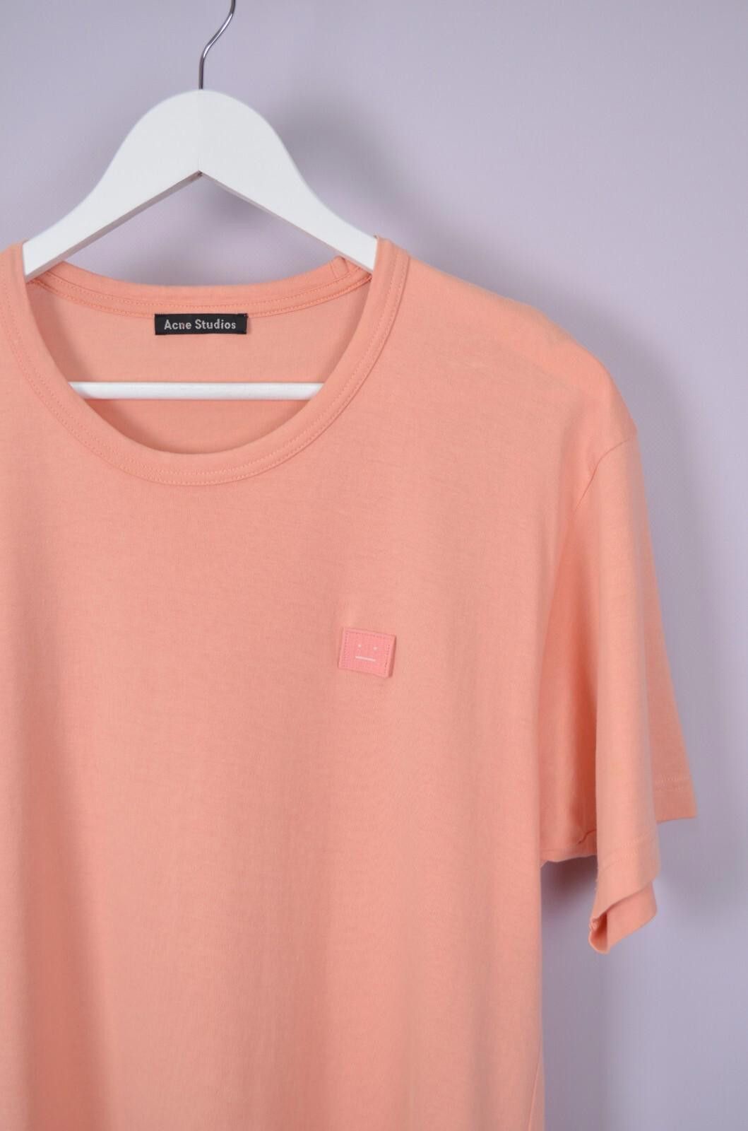 Acne Studios Acne Studios Nash Face Logo Mens Size L Slim Fit Peach Size US L / EU 52-54 / 3 - 3 Thumbnail