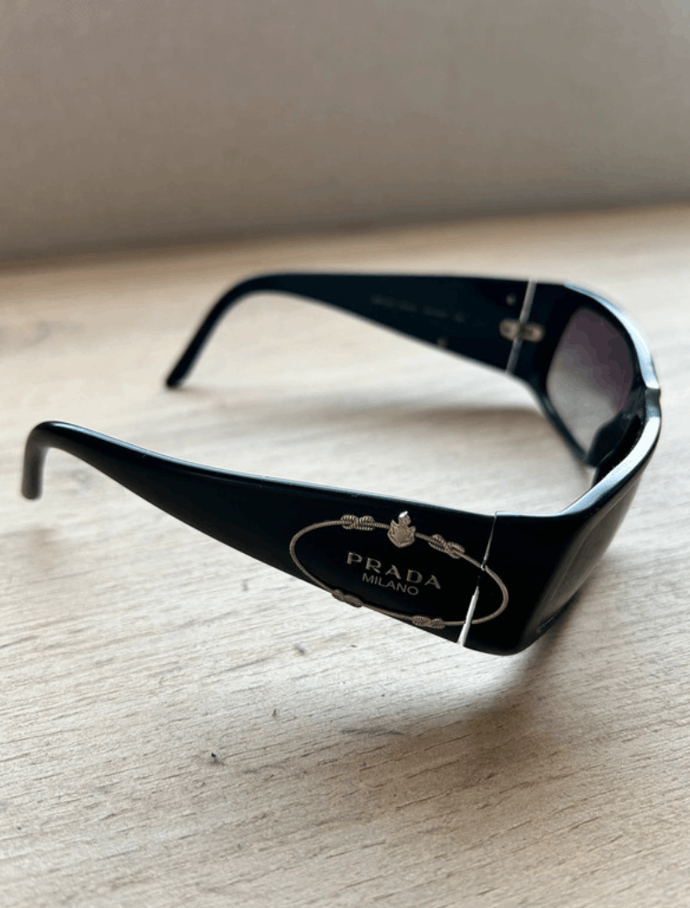 Prada × Vintage PRADA Sunglasses SPR 10H Star Sport Symbol Shield Mask RI883 Size ONE SIZE - 3 Thumbnail