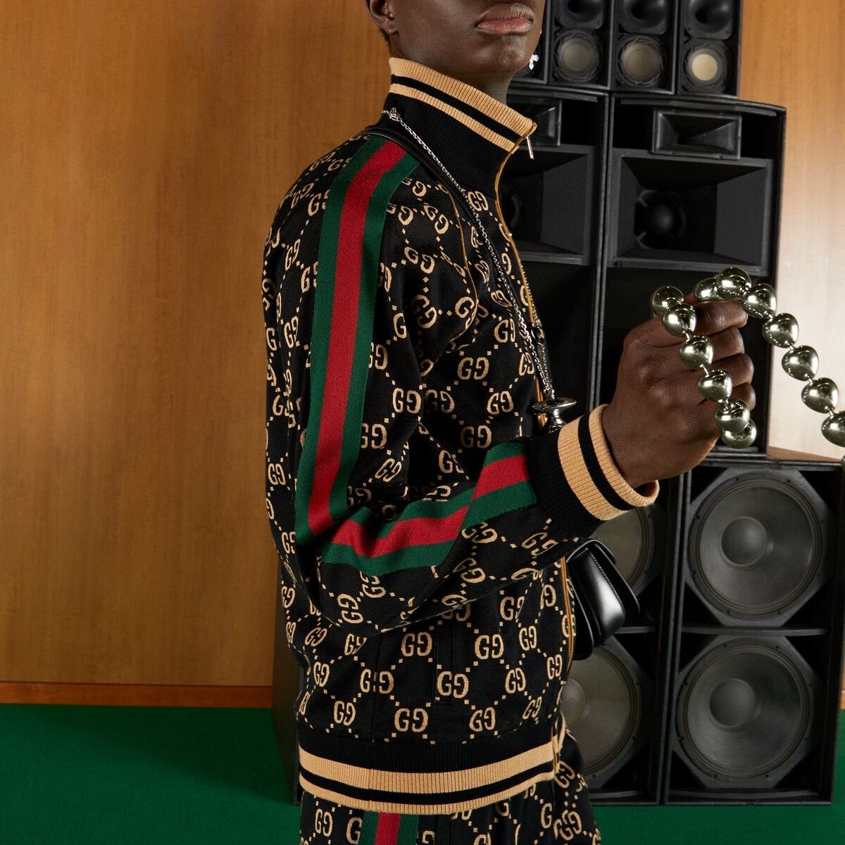 Gucci o1s1wg110725 GG Jersey Cotton Jacket in Multicolor Size US XXL / EU 58 / 5 - 4 Thumbnail
