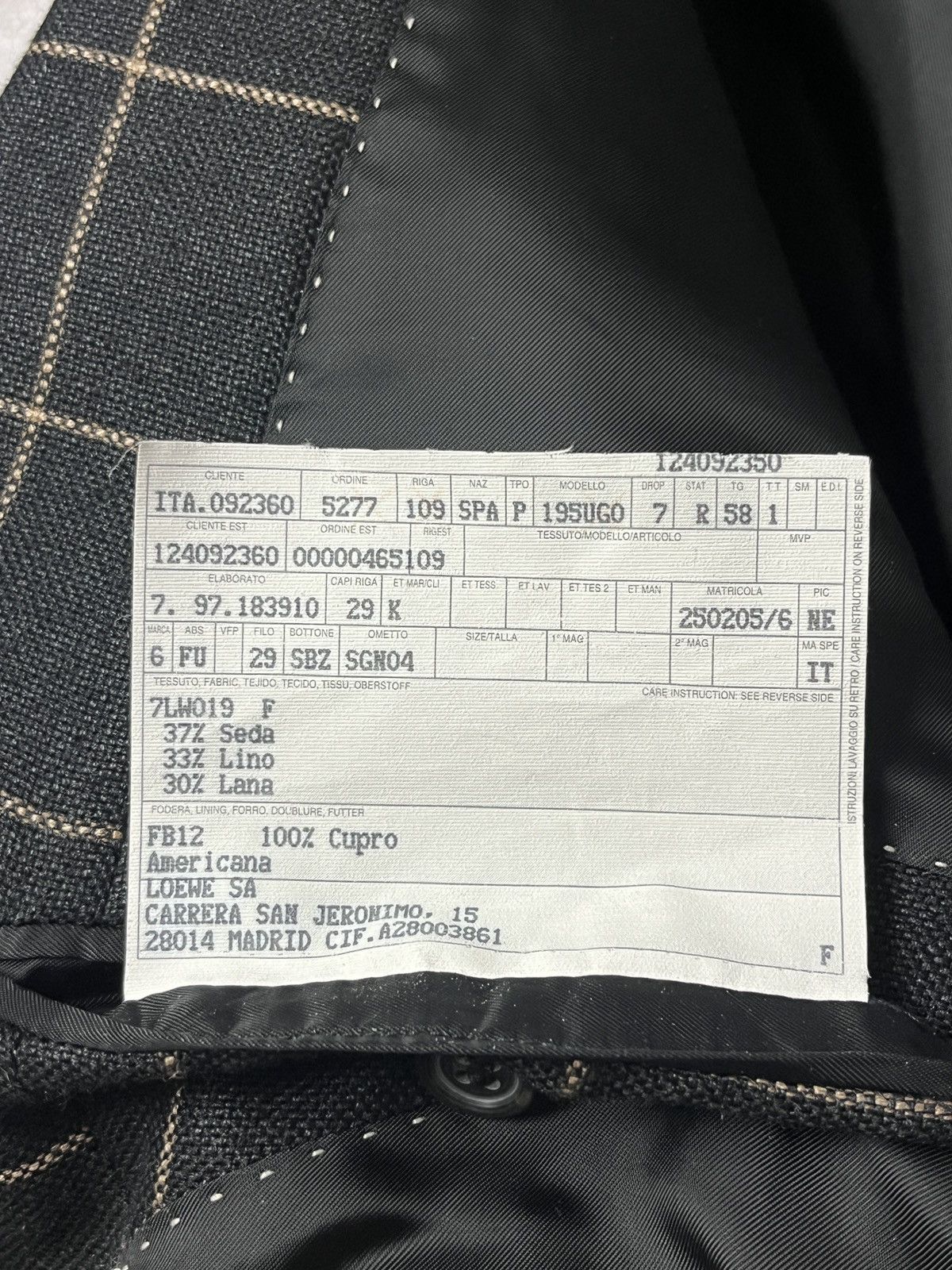 Loewe DDP Loewe Check Luxury Rare Blazer Size 48R - 8 Thumbnail