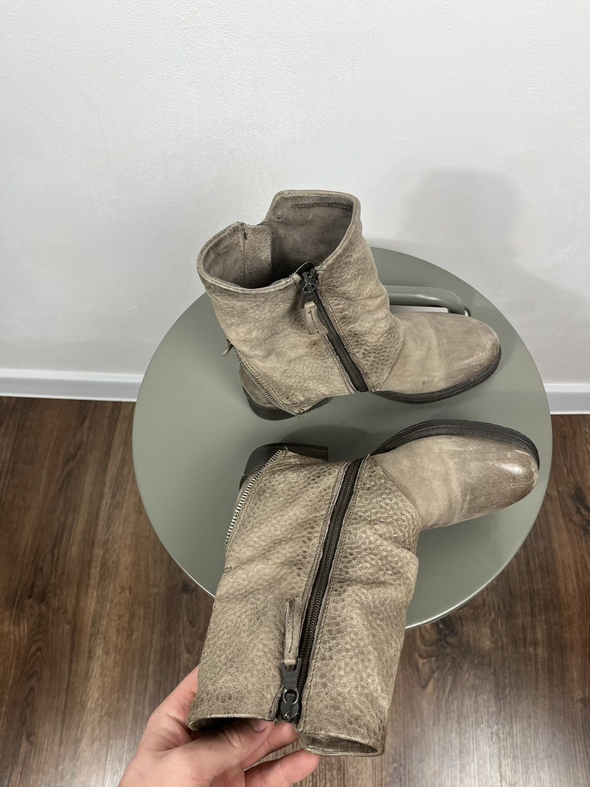 Other Womens Leather Ankle Boots Double Zip Low Heel EU 36 Size US 5.5 / IT 35.5 - 12 Thumbnail