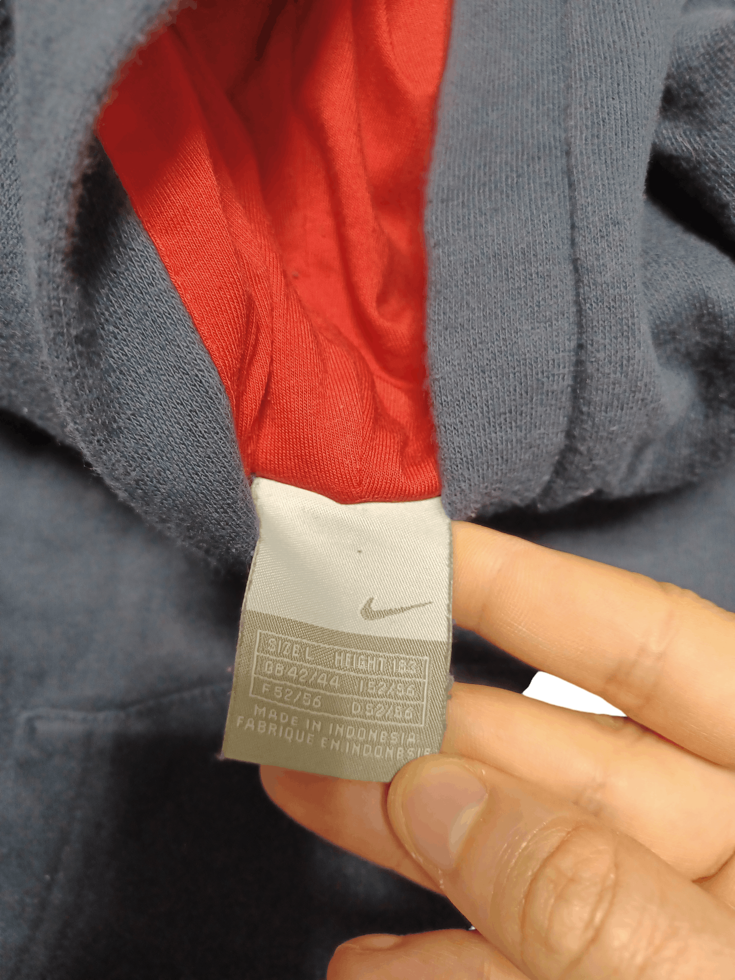 Nike Nike vintage 00s hoodie biglogo fleece inside big swoosh Size US L / EU 52-54 / 3 - 4 Thumbnail