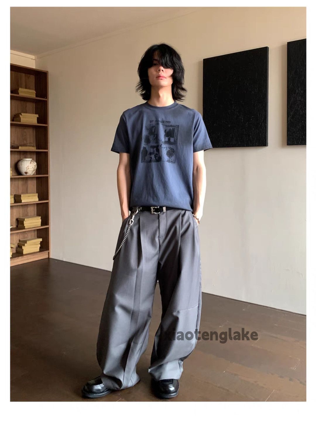 [中古]BAOVICTO Pleated wide pantsブラック サイズⅡ Designer × Japanese Brand Baovicto pleated wide loose pants | Grailed