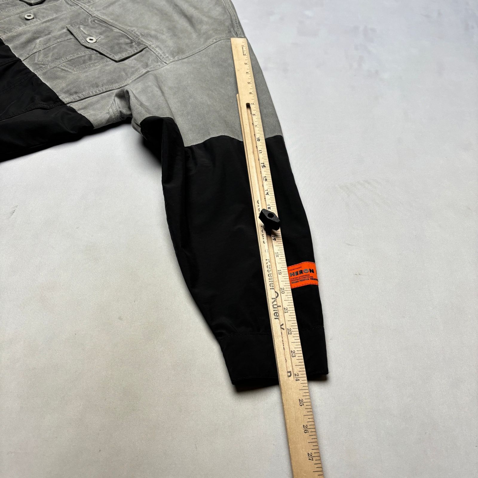 Heron Preston Heron Preston Half and Half Trucker Jacket Men's M Two Tone Size US M / EU 48-50 / 2 - 8 Thumbnail