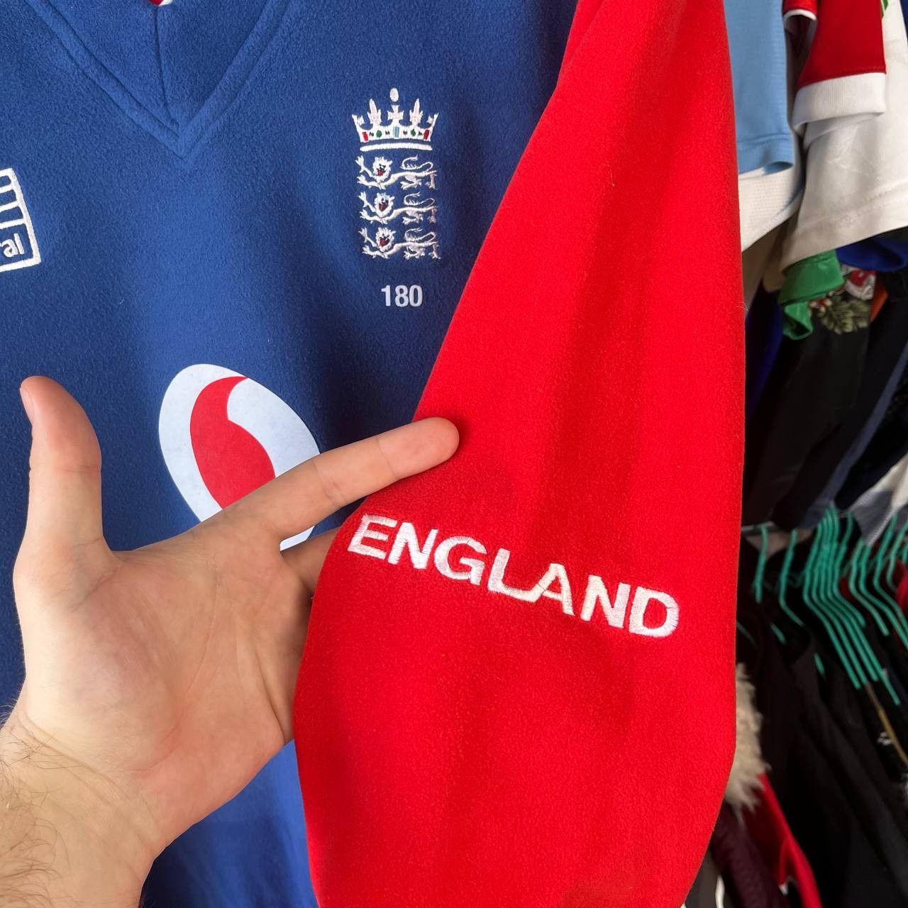 Vintage England Cricket Sweatshirt ODI Cap 180 Andrew Strauss Size US L / EU 52-54 / 3 - 8 Thumbnail