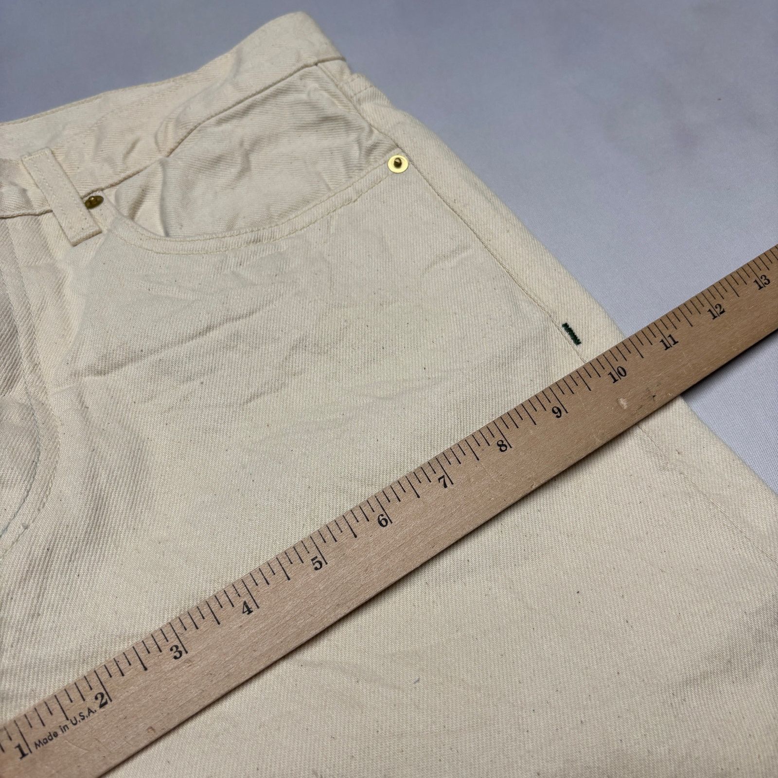 Sid Mashburn $175 Sid Mashburn Slim Straight Jean 31x32 Natural Denim Size US 31 - 7 Thumbnail
