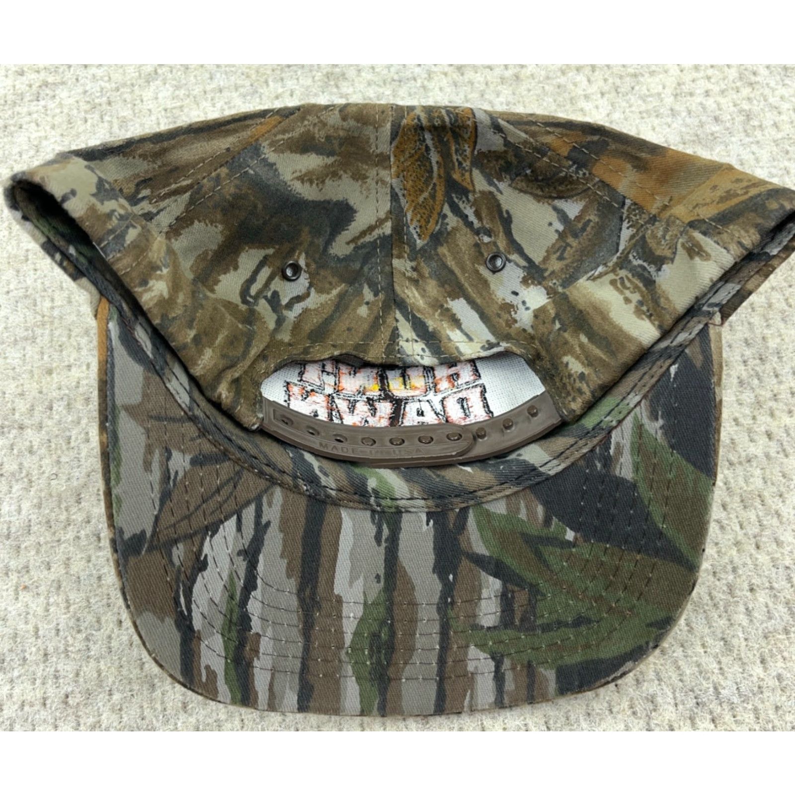 Dusk VINTAGE Realtree Camo Hat Cap SnapBack Made In USA Hunter 90s Y2K Dawn Til Dusk Size ONE SIZE - 3 Thumbnail