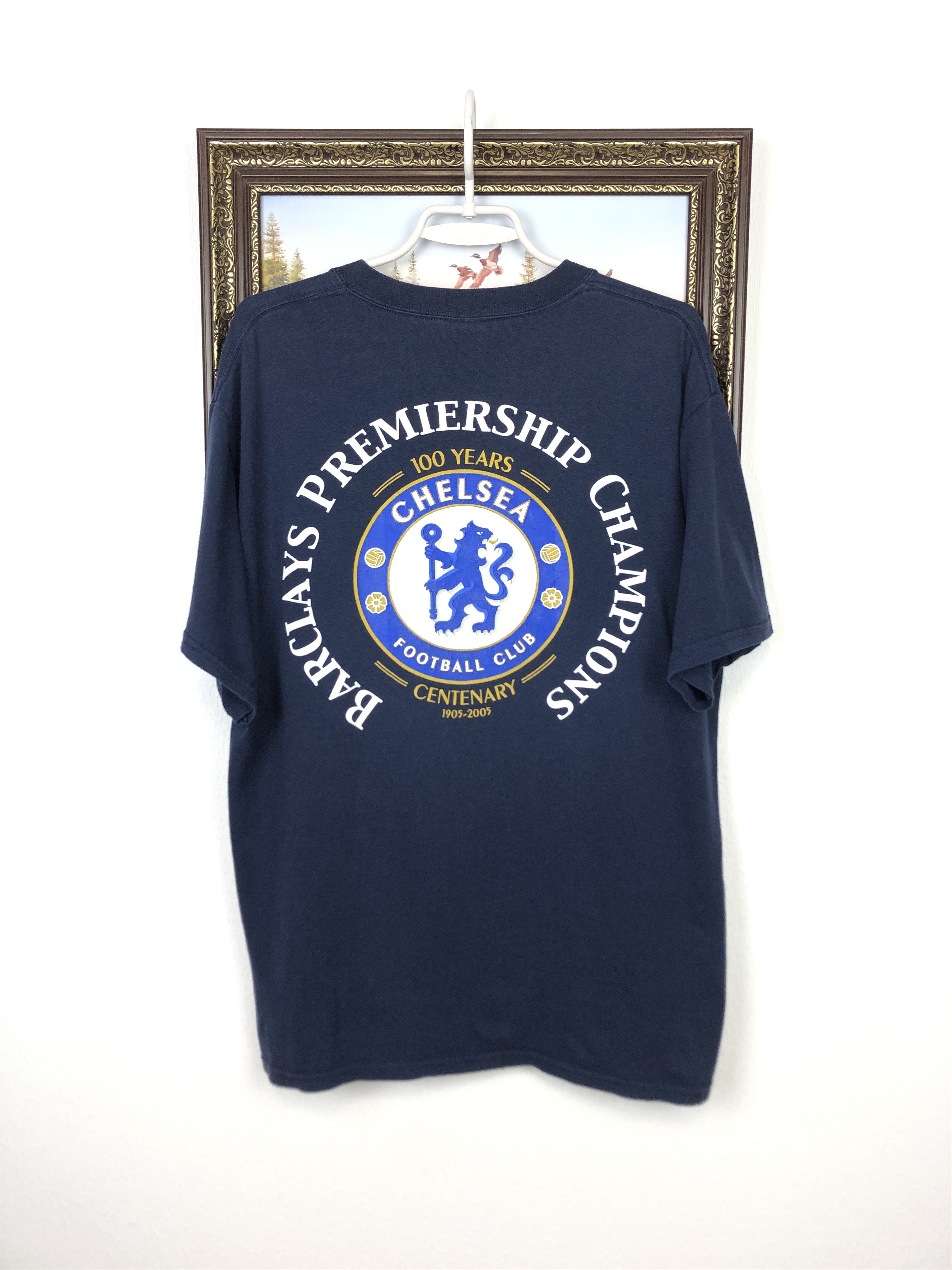 Vintage Vintage Chelsea Champions Football Shirt Over Print Tee Size US L / EU 52-54 / 3 - 9 Thumbnail