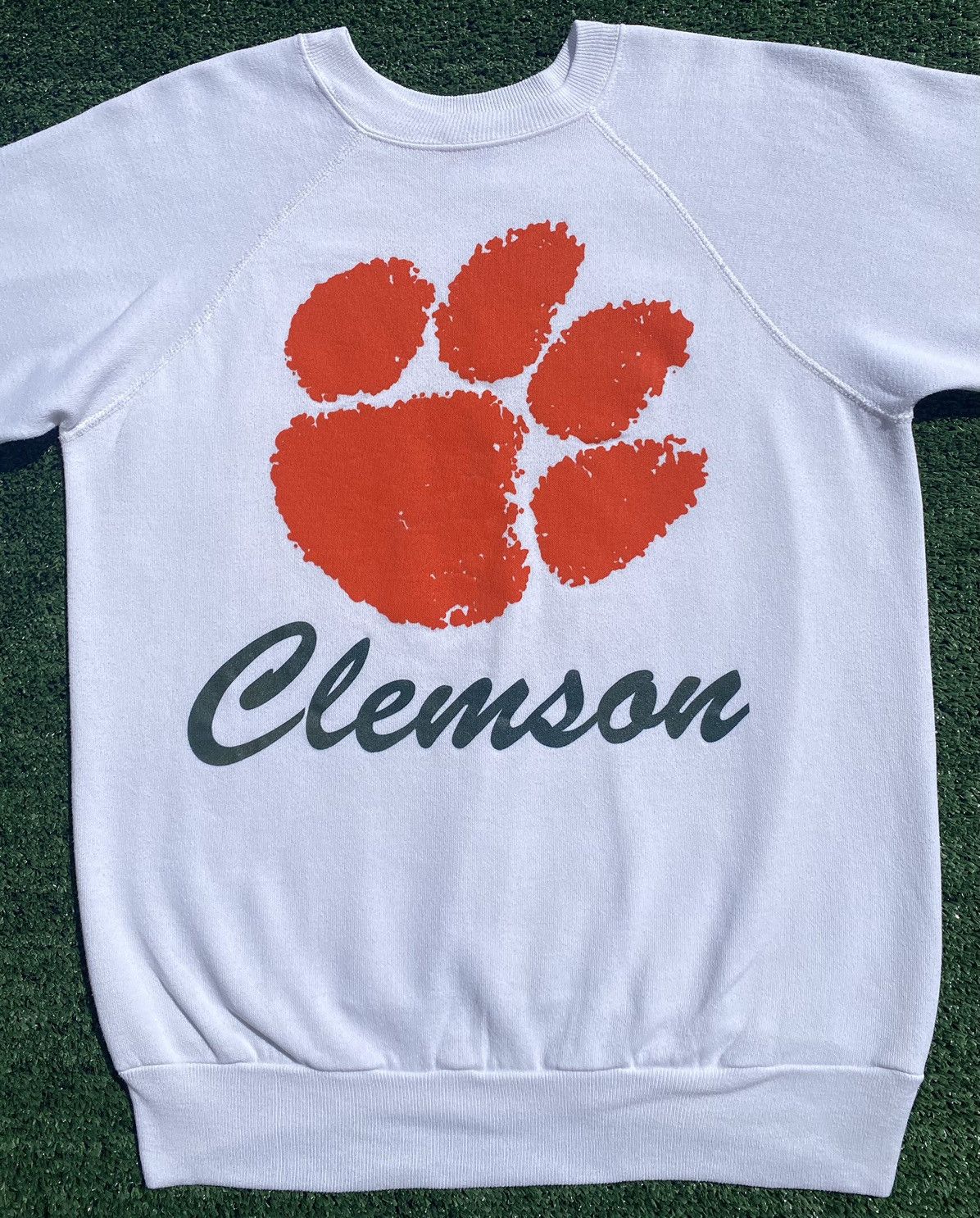 Vintage VTG 80’s 20/20 Clemson University Raglan Sweatshirt Medium Size US M / EU 48-50 / 2 - 2 Thumbnail