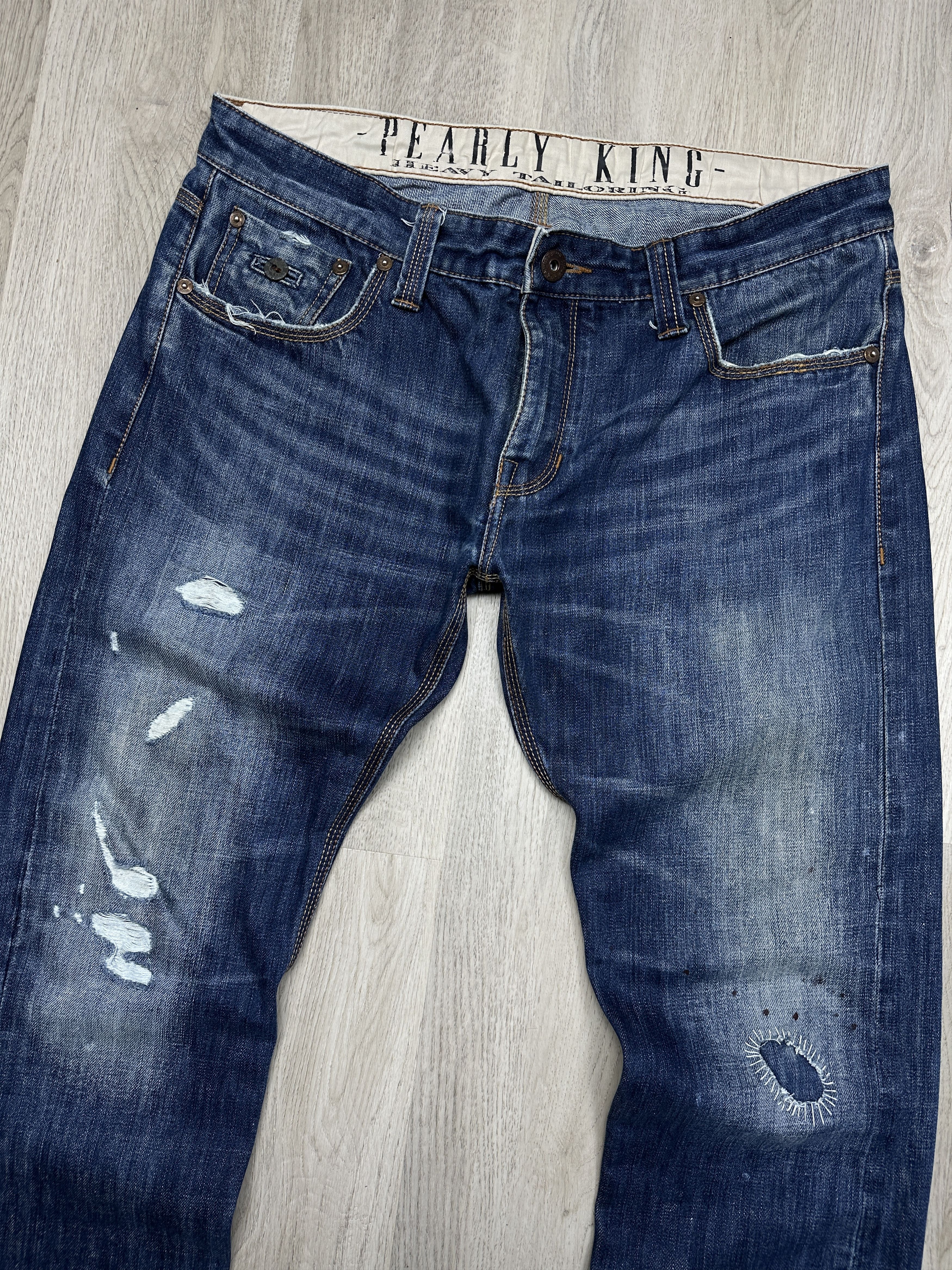 Salvage Pearly King Mens Salvage Denim Pants Jeans Size US 38 / EU 54 - 4 Thumbnail