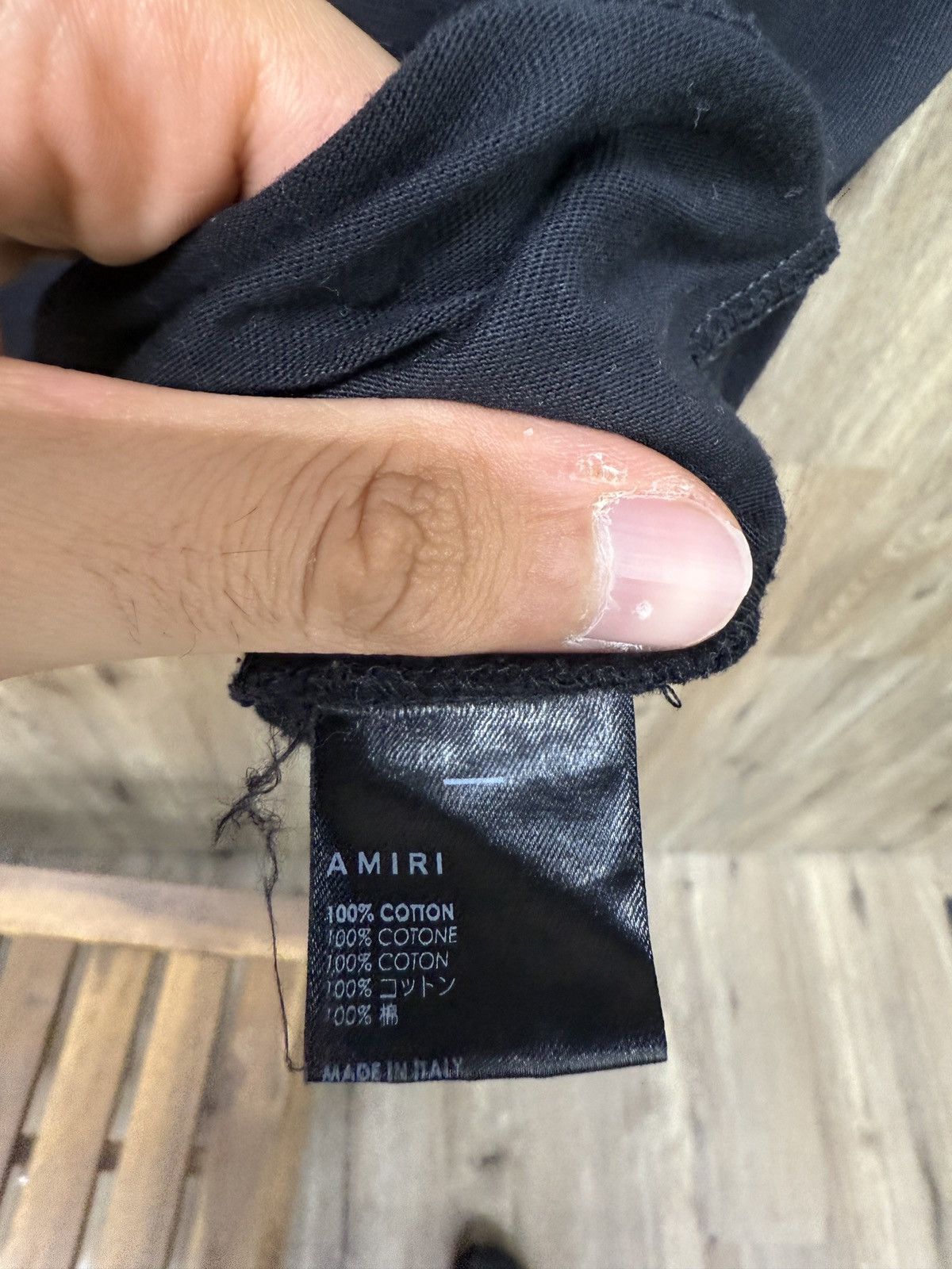Amiri Amiri Blue Logo Short Sleeve Size US M / EU 48-50 / 2 - 8 Thumbnail