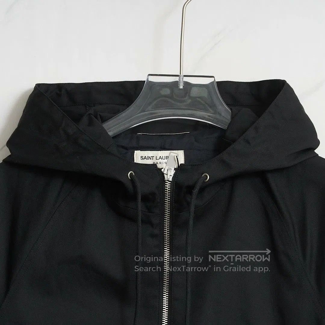 Saint Laurent Paris Saint Laurent Men's Black Hooded Jacket. Size US M / EU 48-50 / 2 - 2 Thumbnail