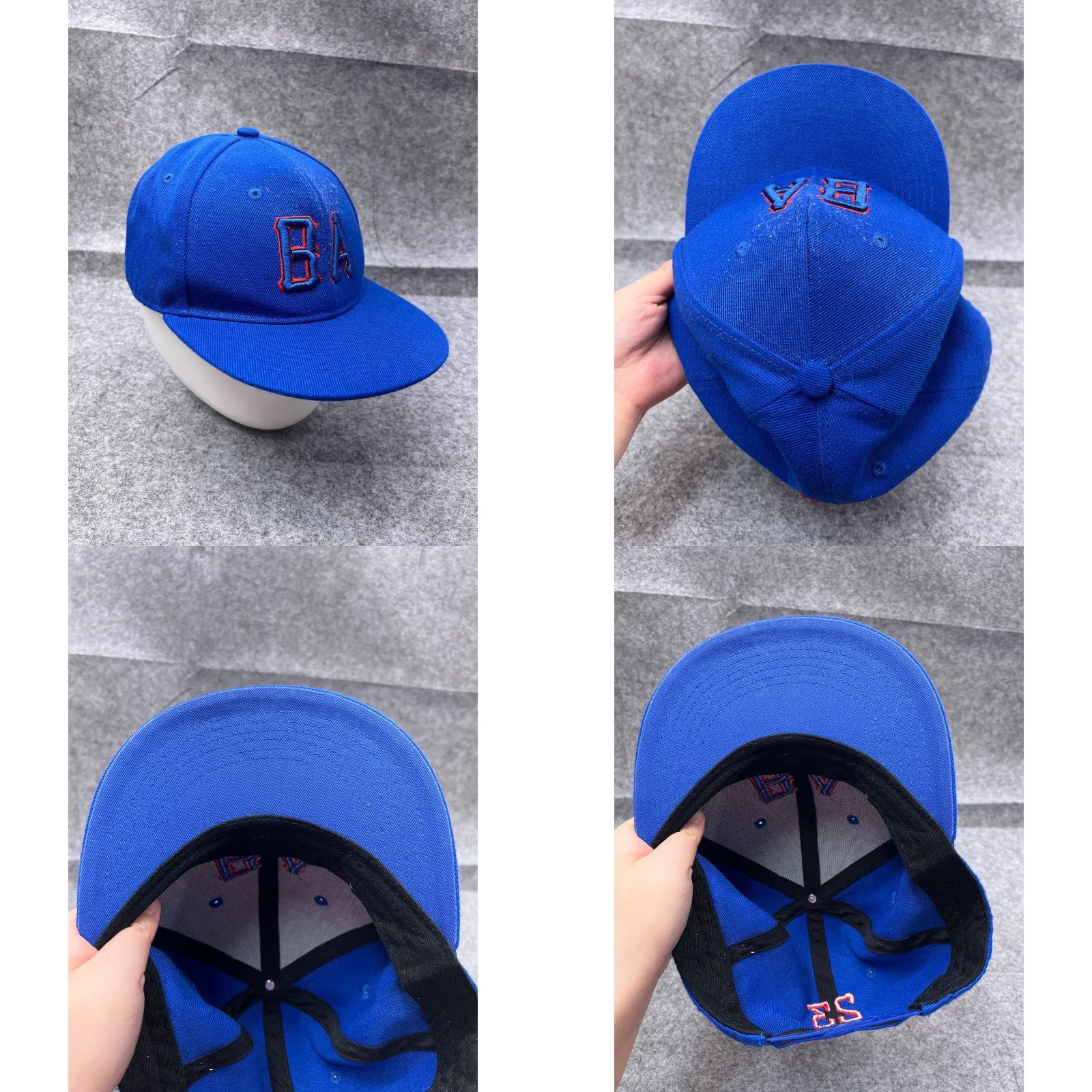 Logo 7 BA Logo Hat Cap Snap Back Adult One Size Blue Cotton Polyester Hat Cap Snapback Adults One Size Blue Logo Sports Mens Size ONE SIZE - 8 Thumbnail