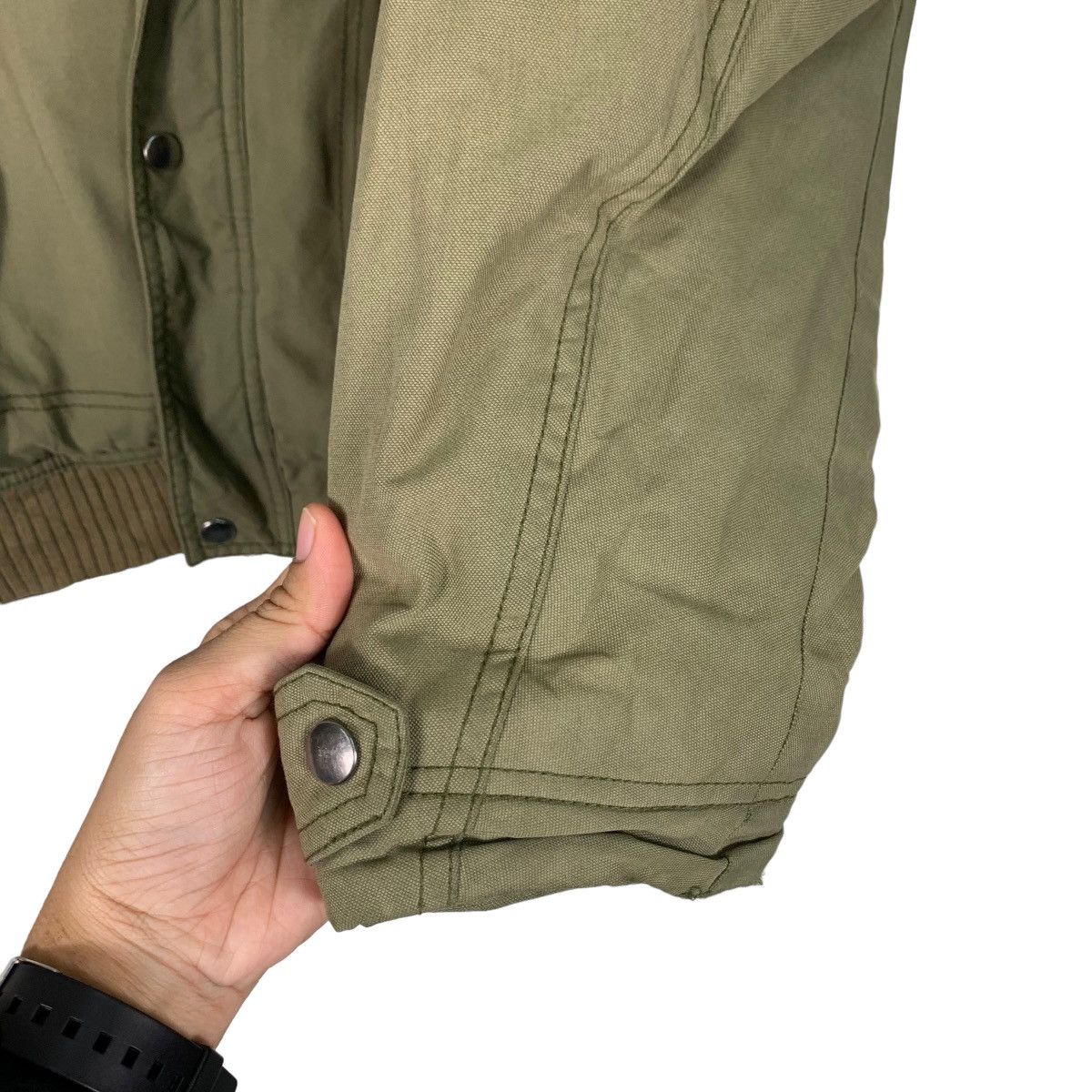 Puma PUMA Four Pocket Hooded Green Jacket #1126-C51 Size US L / EU 52-54 / 3 - 12 Thumbnail