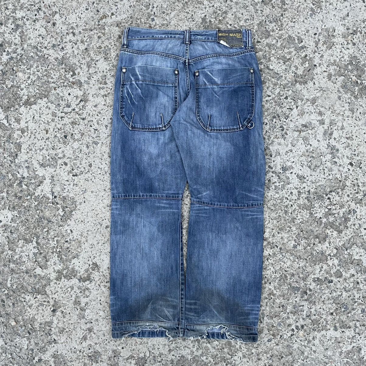 CCP (Crazy Character Print) Vintage Crazy Fit Jeans Mish Mash Double Knee Y2K 00s Size US 32 / EU 48 - 2 Thumbnail
