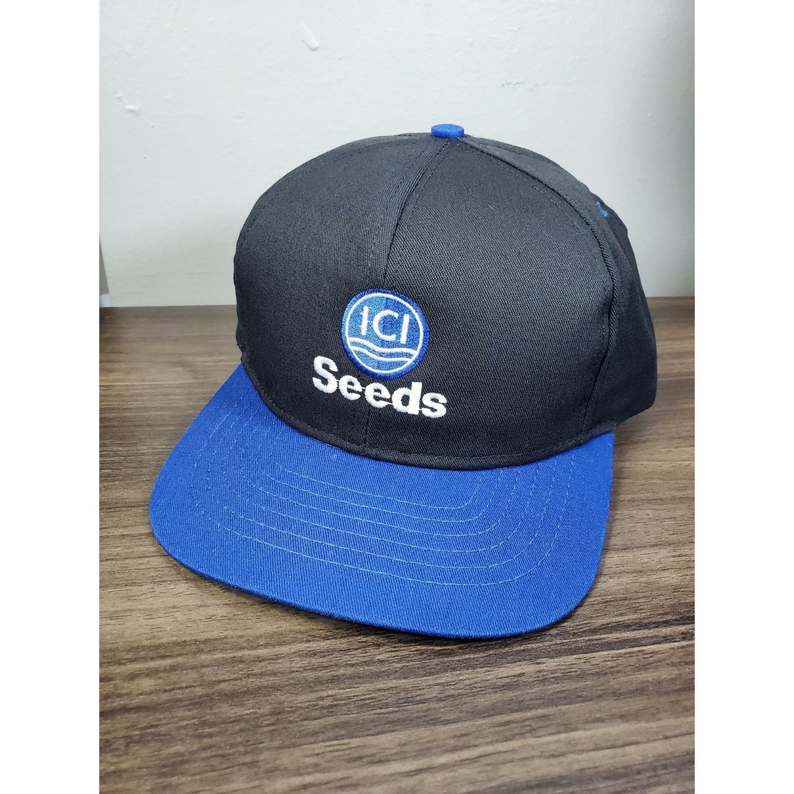 Swingster × Vintage ICI Seeds Hat Snapback Cap Two Tone Swingster USA MADE Farm Size ONE SIZE - 1 Thumbnail