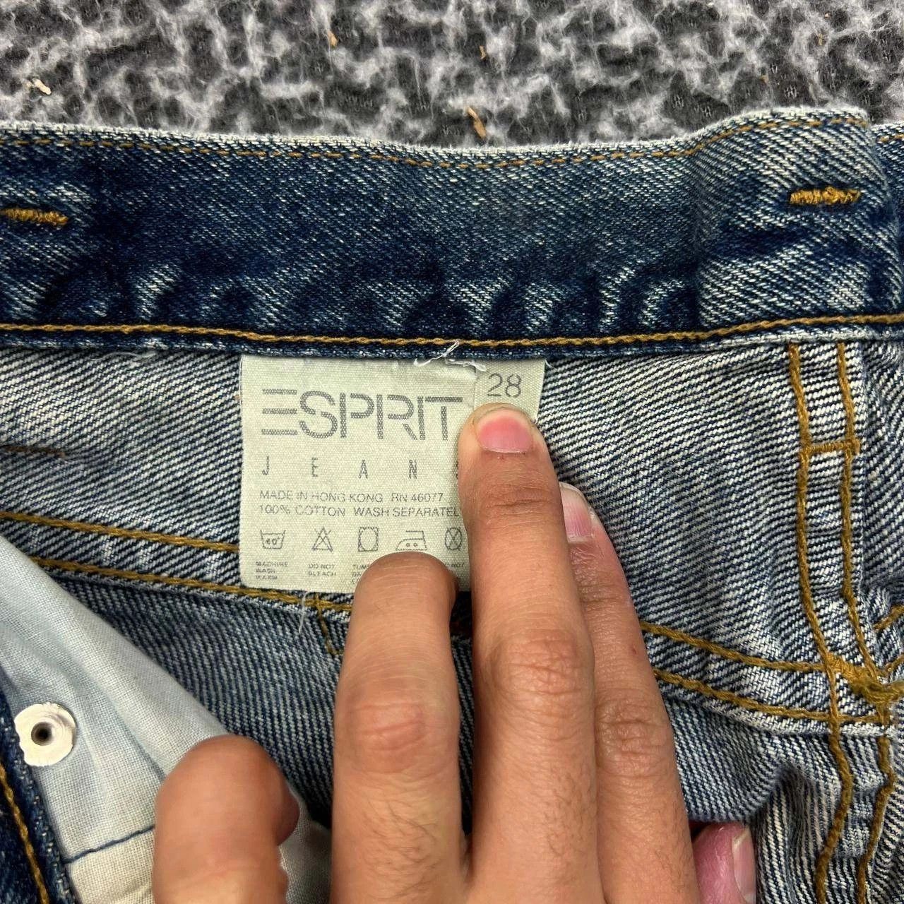 Esprit Esprit Jeans Women 28x30 Buckle Back Denim Straight Cotton Size 28" / US 6 / IT 42 - 7 Thumbnail